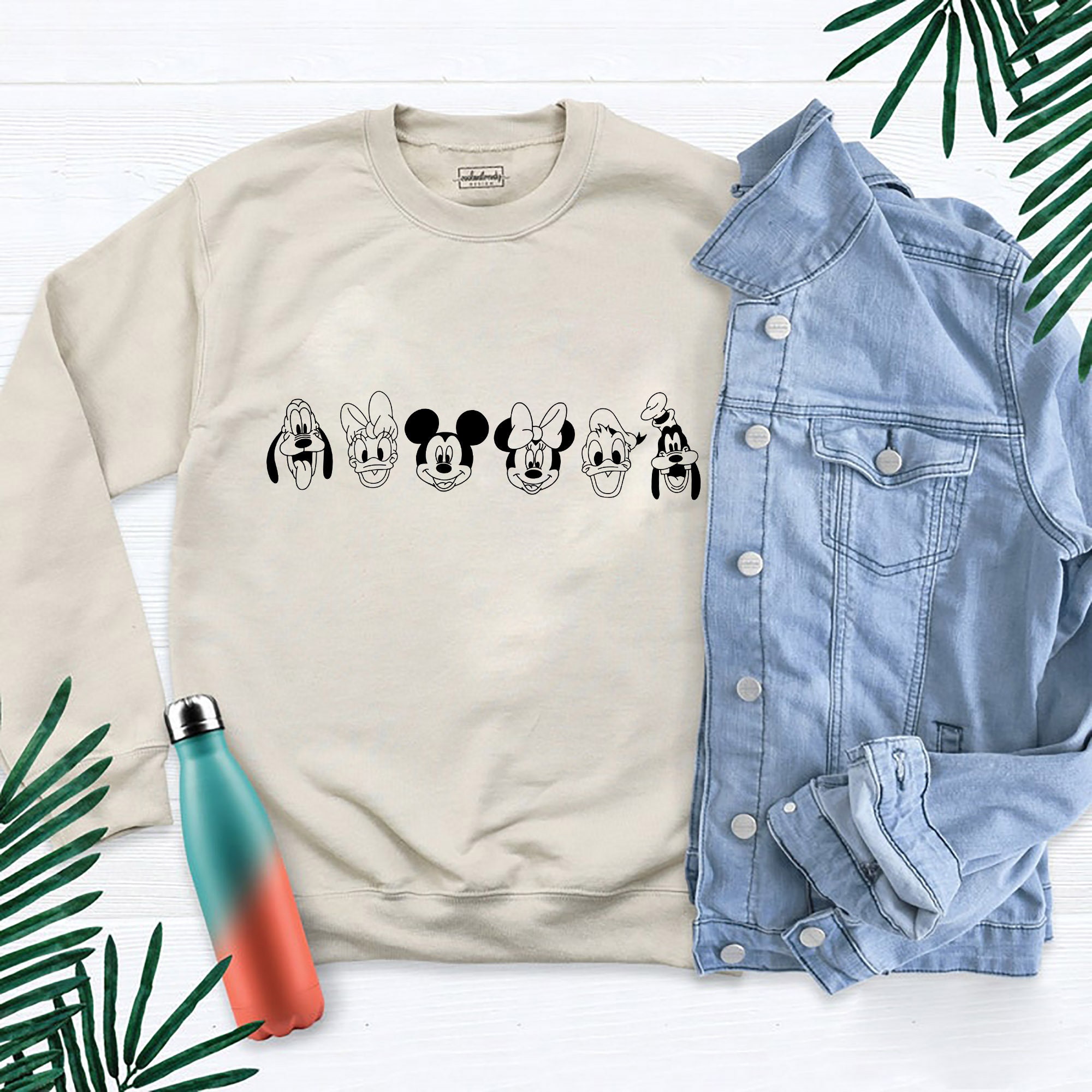 Mickey And Friends Disneyworld Unisex Sweatshirt Mickey And Friends Disneyworld Unisex Sweatshirt