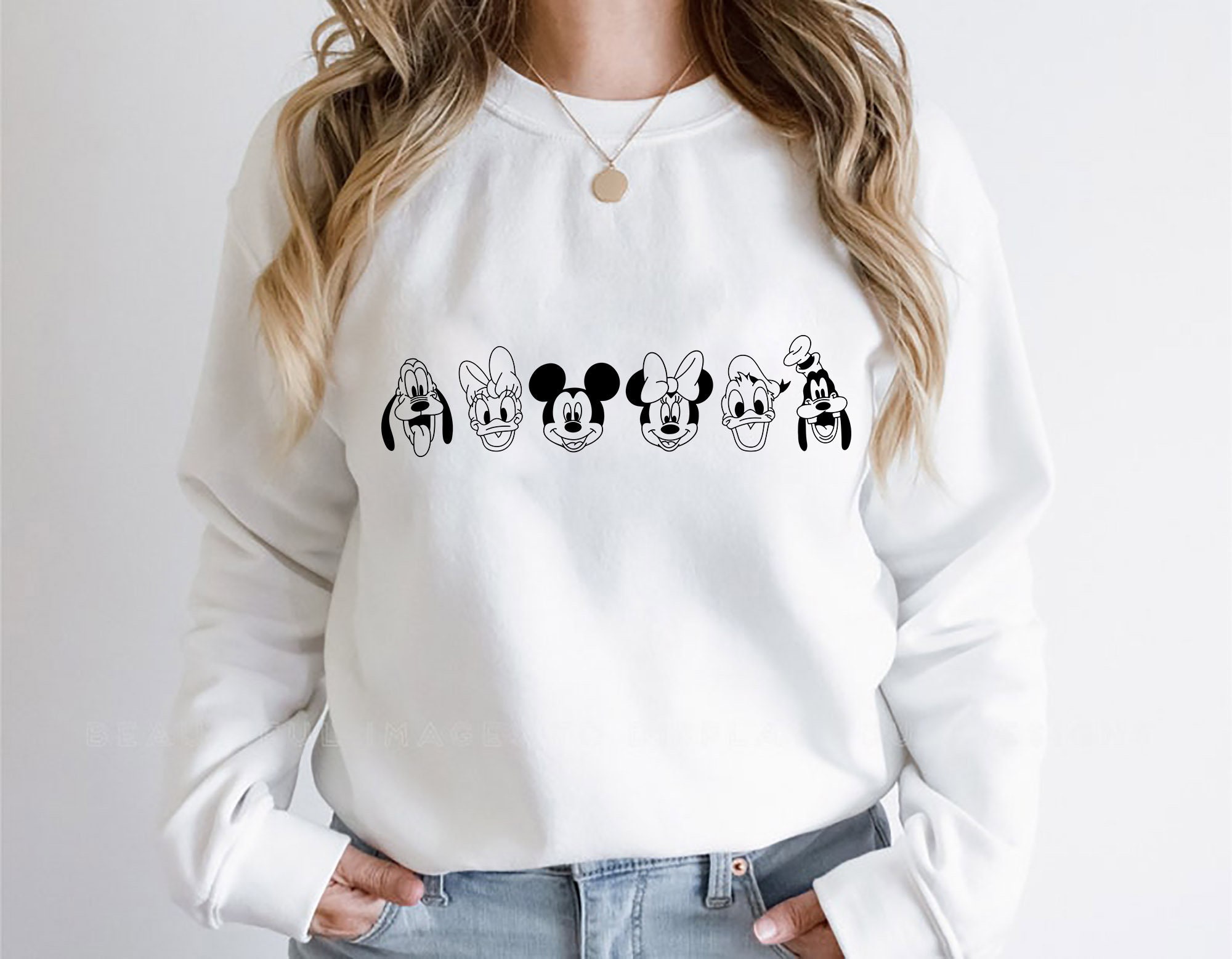 Mickey And Friends Disneyworld Unisex Sweatshirt Mickey And Friends Disneyworld Unisex Sweatshirt