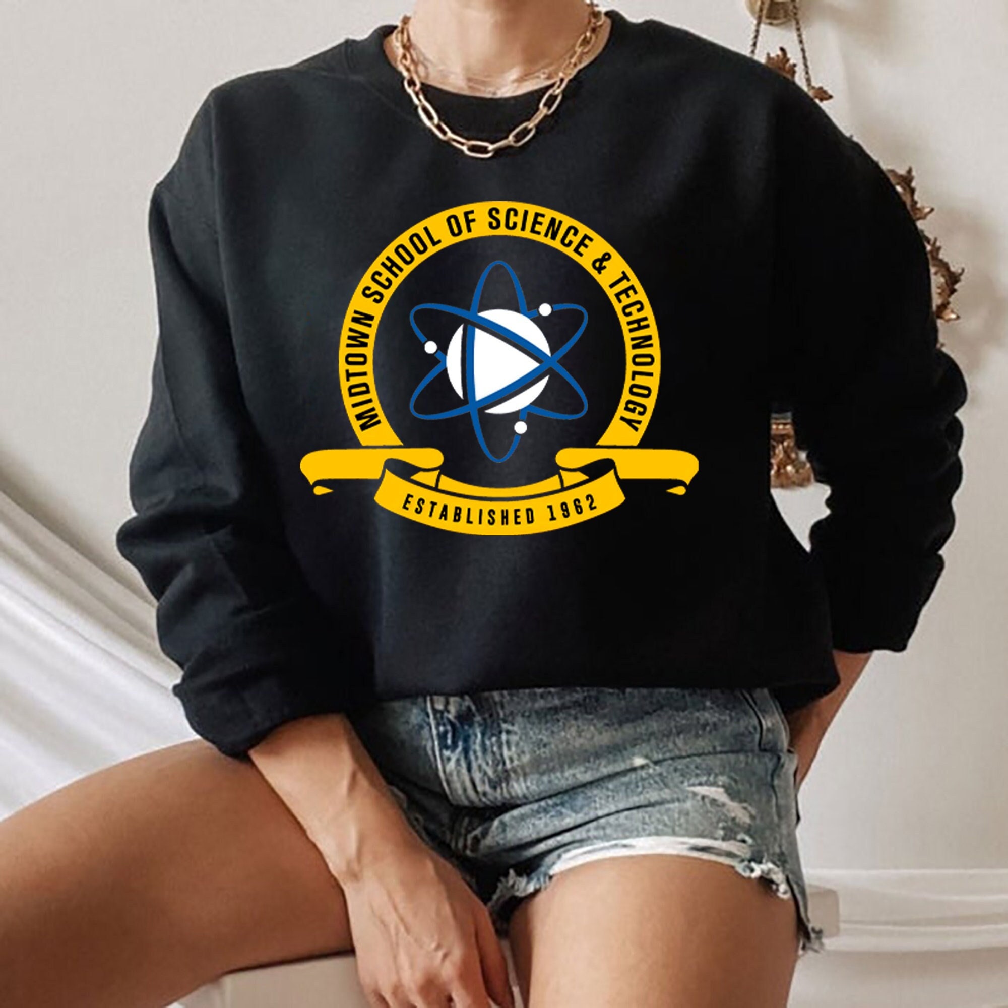 Midtown School Of Science And Technology Established 1962 Unisex Sweatshirt Midtown School Of Science And Technology Established 1962 Unisex Sweatshirt