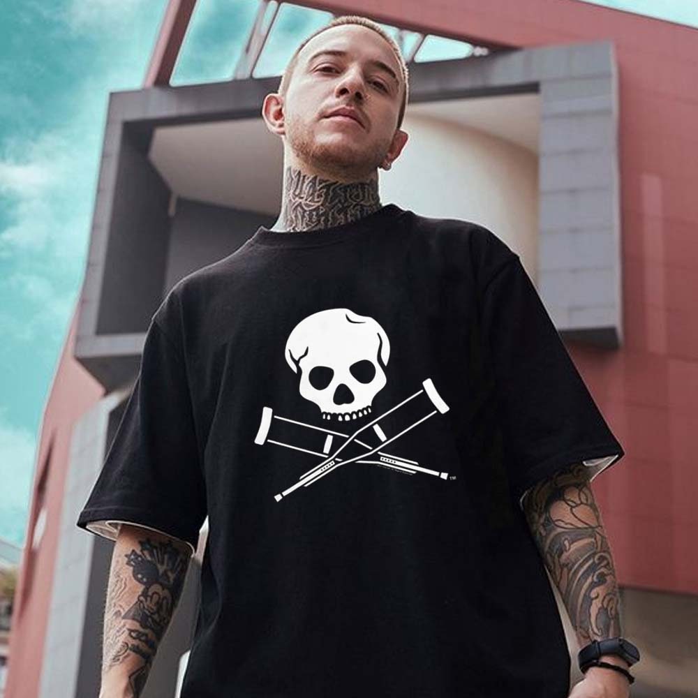 Mtv Jackass Skull And Crutches Logo Unisex T-Shirt Mtv Jackass Skull And Crutches Logo Unisex T-Shirt