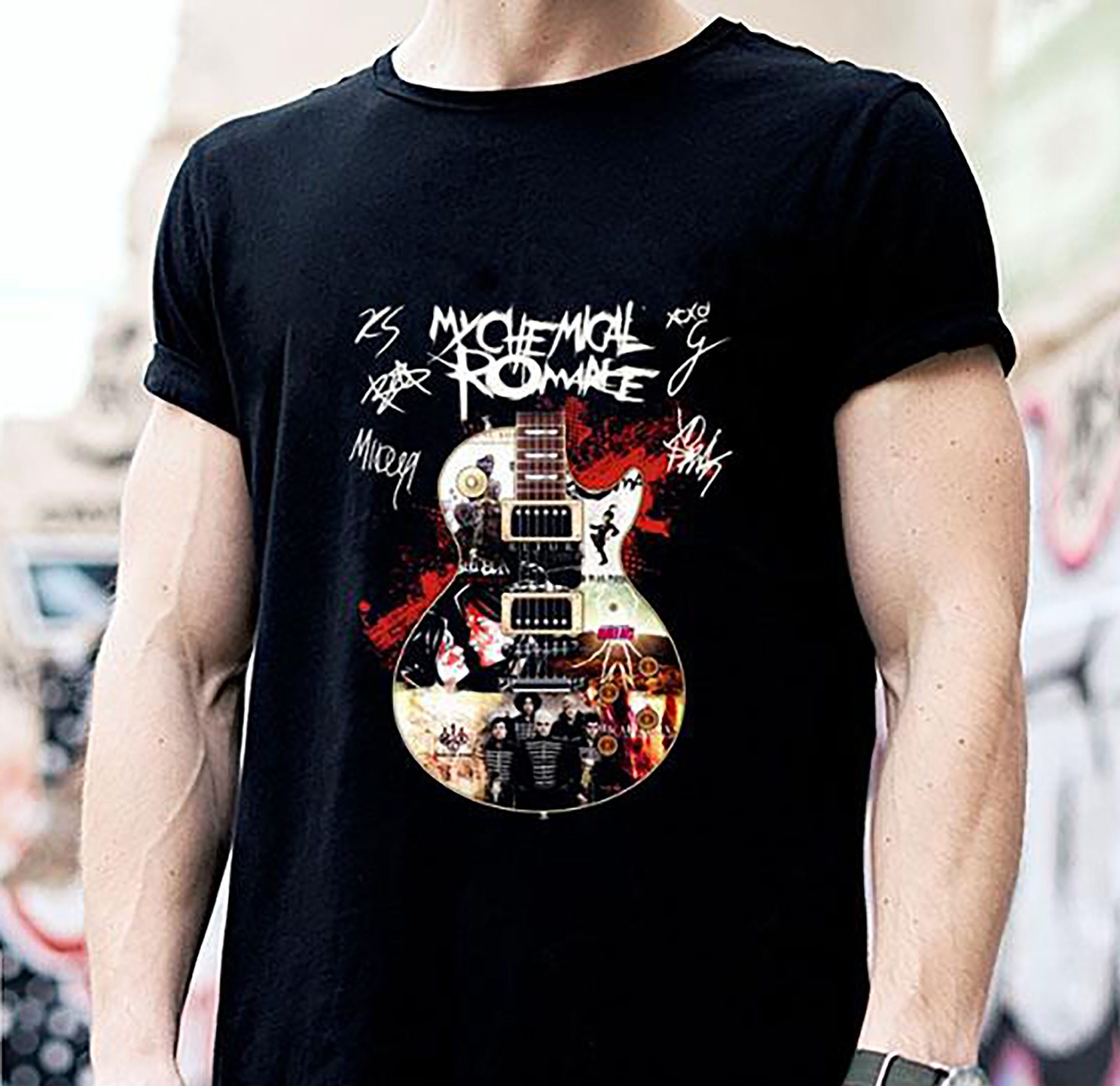 My Chemical Romance Adult Nice Guitar Unisex T-Shirt My Chemical Romance Adult Nice Guitar Unisex T-Shirt