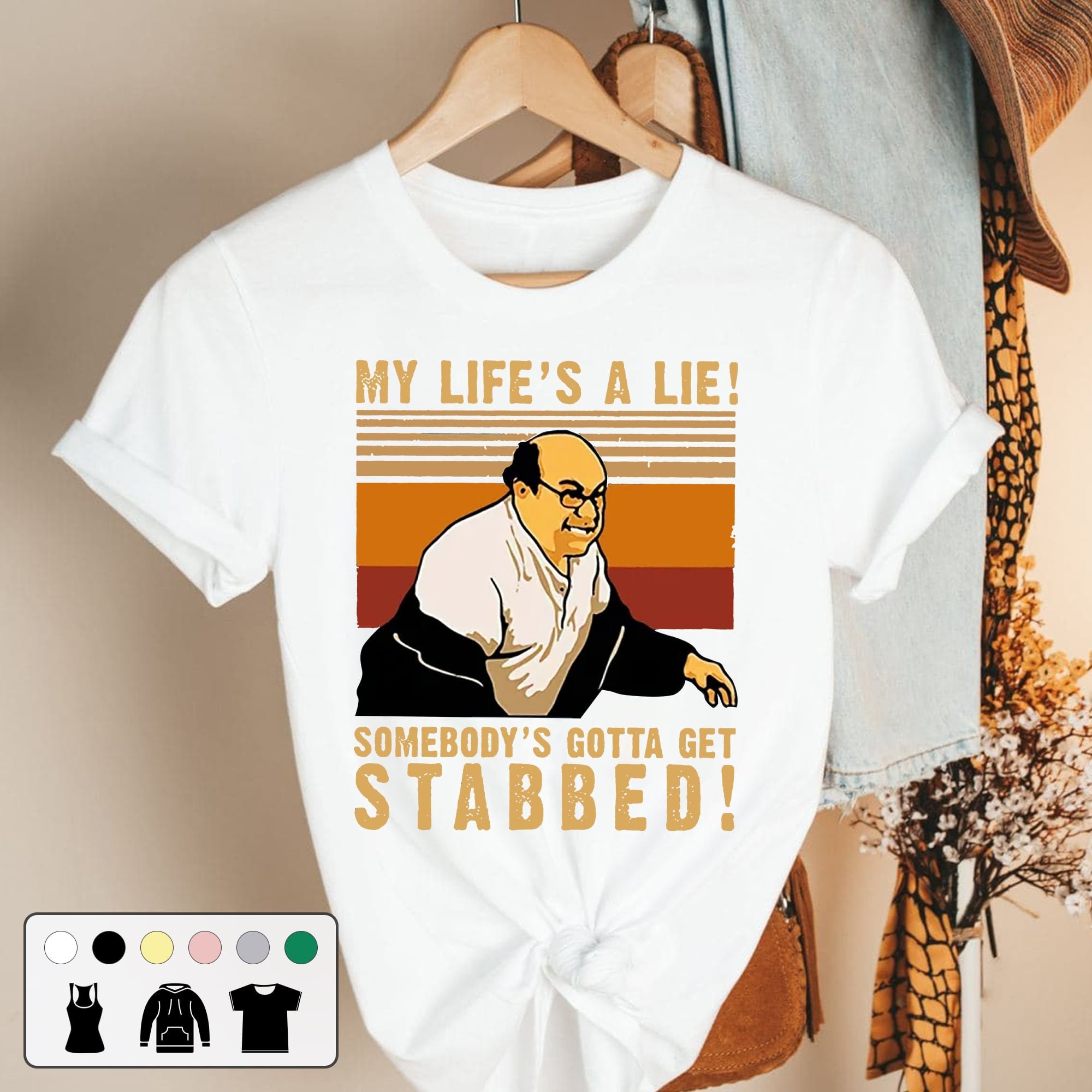 My Life's A Lie Somebody's Gotta Get Stabbed Unisex T-Shirt My Life's A Lie Somebody's Gotta Get Stabbed Unisex T-Shirt