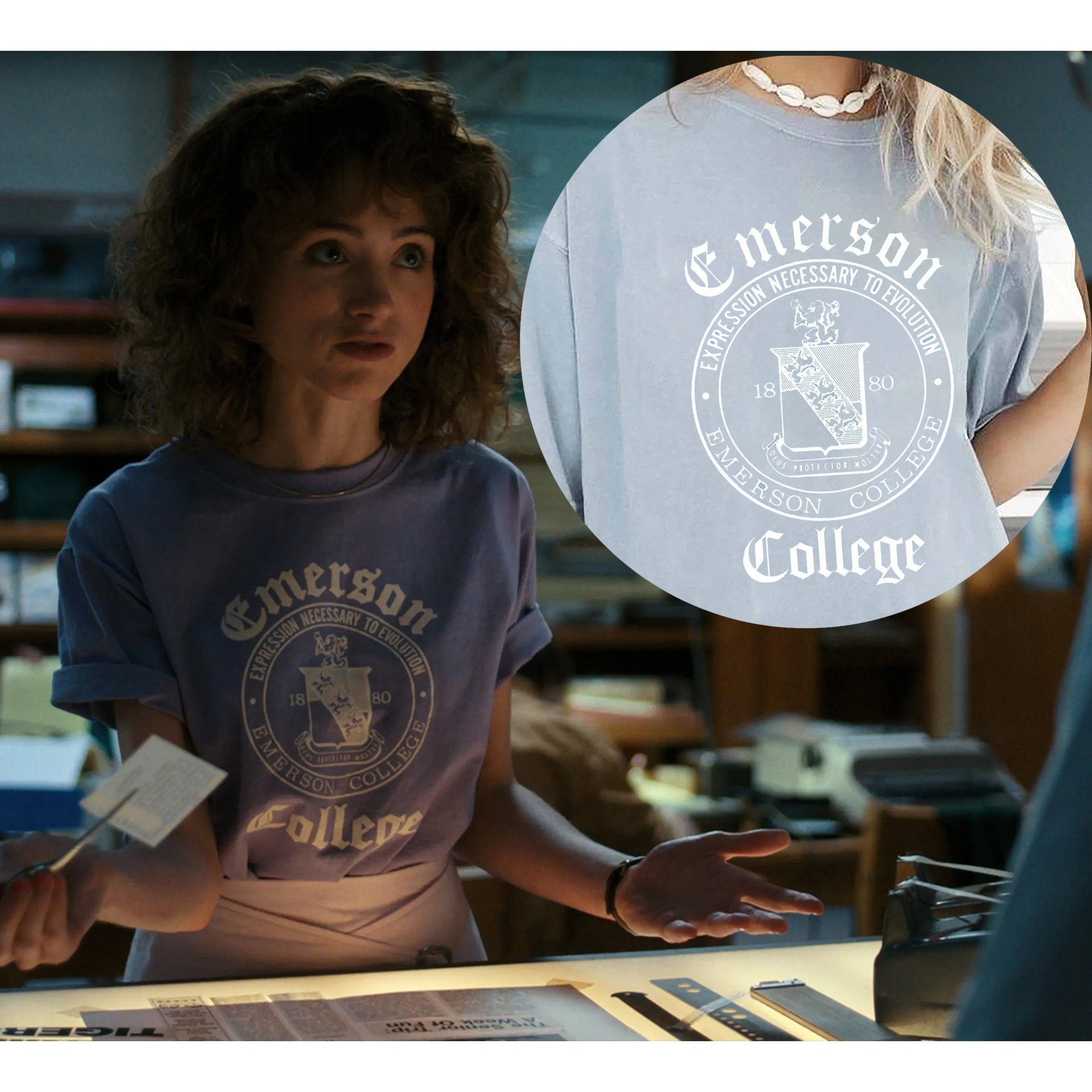 Nancy Stranger Things 4 Emerson Collegehawkins Schoolstranger Things 4 Unisex T-Shirt Nancy Stranger Things 4 Emerson Collegehawkins Schoolstranger Things 4 Unisex T-Shirt