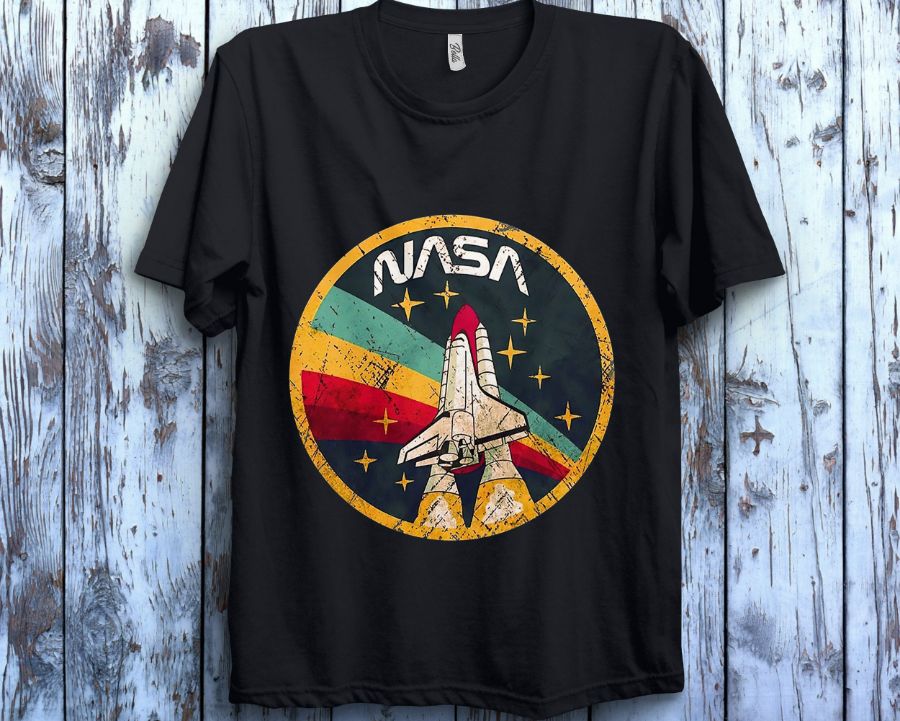 Nasa Flying Logo Vintage Unisex Gift T-Shirt Nasa Flying Logo Vintage Unisex Gift T-Shirt