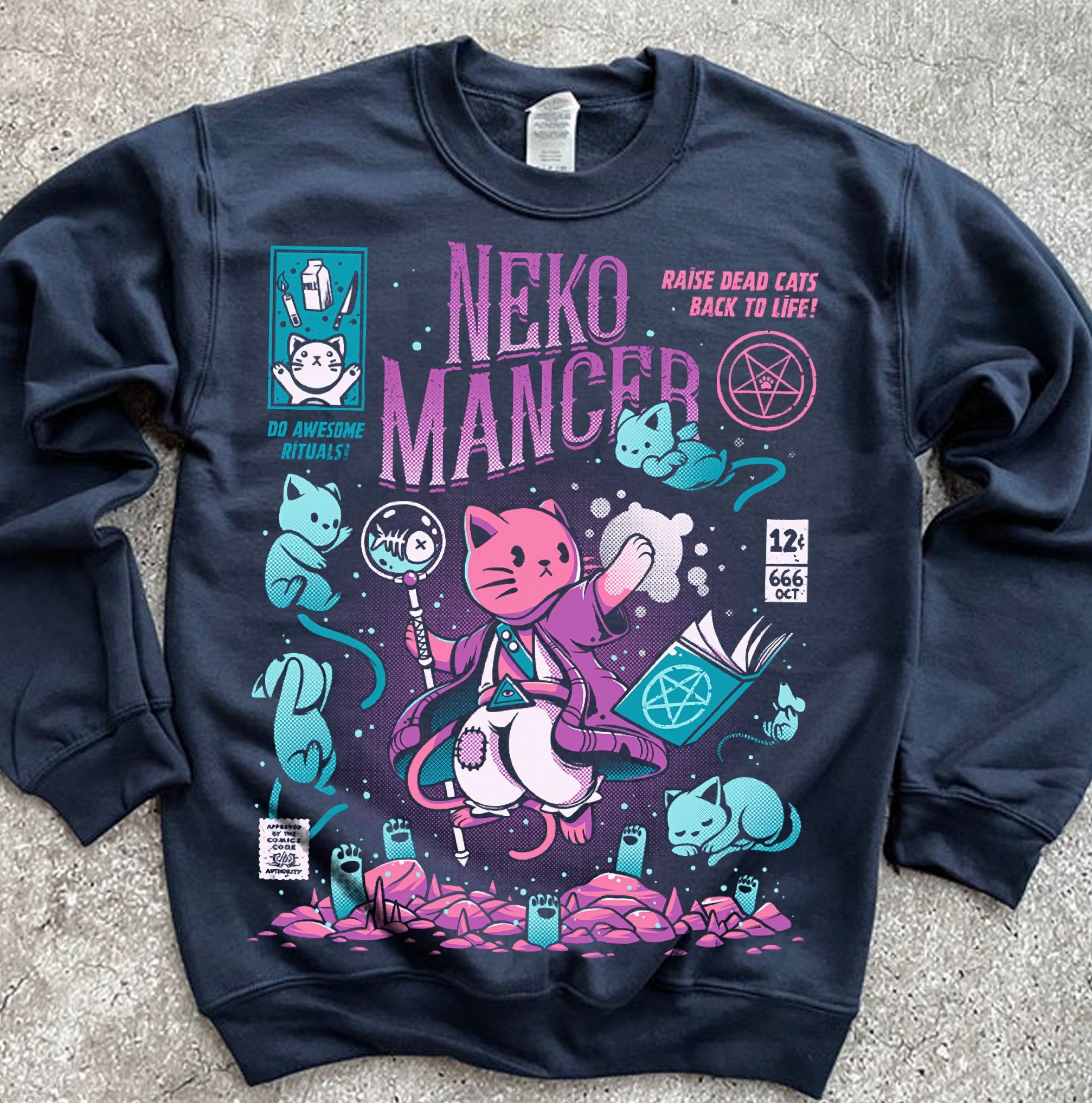 Neko Mancer Rise Dead Cats Back To Life Unisex T-Shirt Neko Mancer Rise Dead Cats Back To Life Unisex T-Shirt