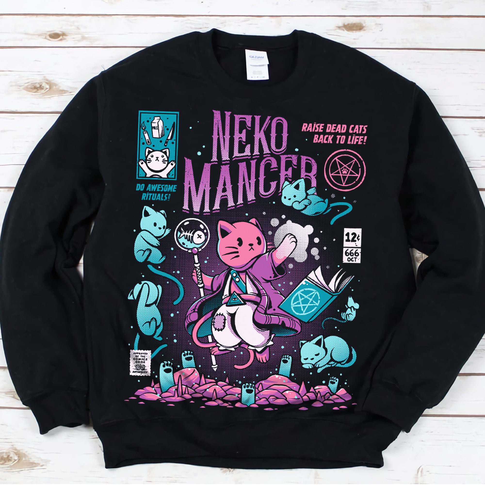 Neko Mancer Rise Dead Cats Back To Life Unisex T-Shirt Neko Mancer Rise Dead Cats Back To Life Unisex T-Shirt