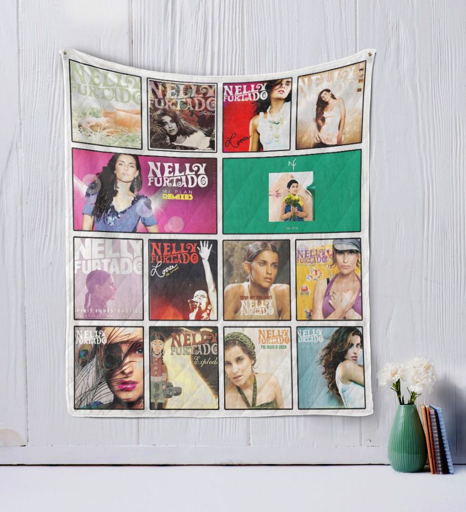 Nelly Furtado Quilt Blanket Nelly Furtado Quilt Blanket