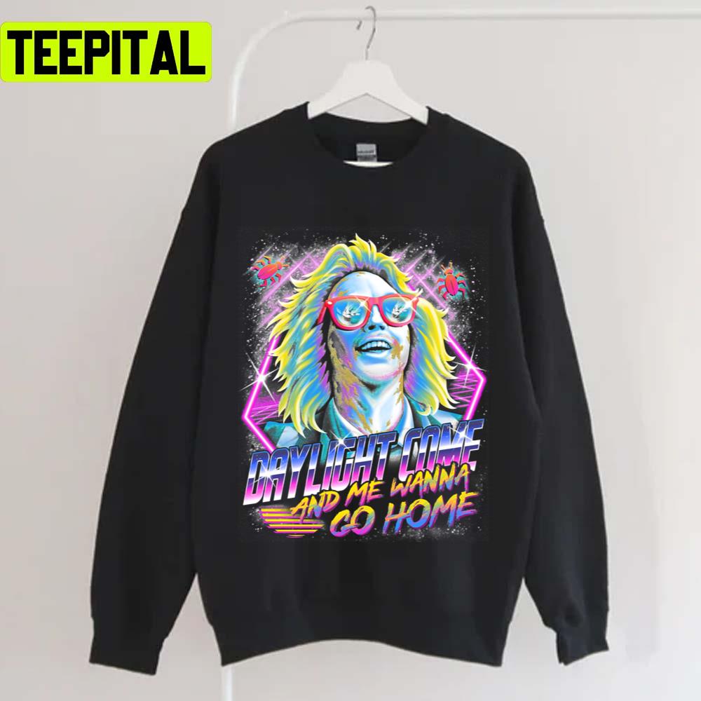 Neon Graphic It's Showtime Babe Beetlejuice Unisex T-Shirt Neon Graphic It's Showtime Babe Beetlejuice Unisex T-Shirt