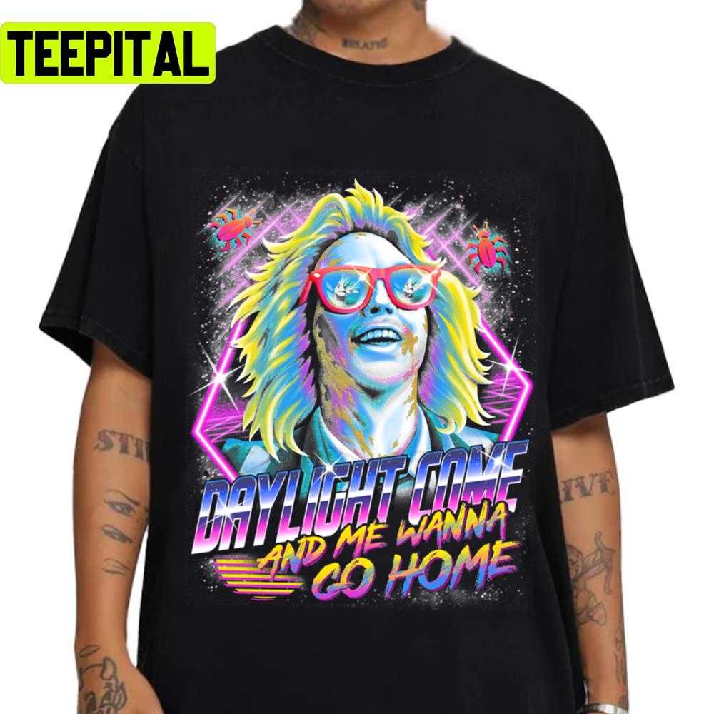 Neon Graphic It's Showtime Babe Beetlejuice Unisex T-Shirt Neon Graphic It's Showtime Babe Beetlejuice Unisex T-Shirt