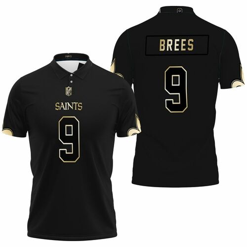 New Orleans Saints 9 Drew Brees Black Golden Edition Mens Jersey Inspired Polo Shirt Model A3661 All Over Print Shirt 3d T-shirt New Orleans Saints 9 Drew Brees Black Golden Edition Mens Jersey Inspired Polo Shirt Model A3661 All Over Print Shirt 3d T-shirt