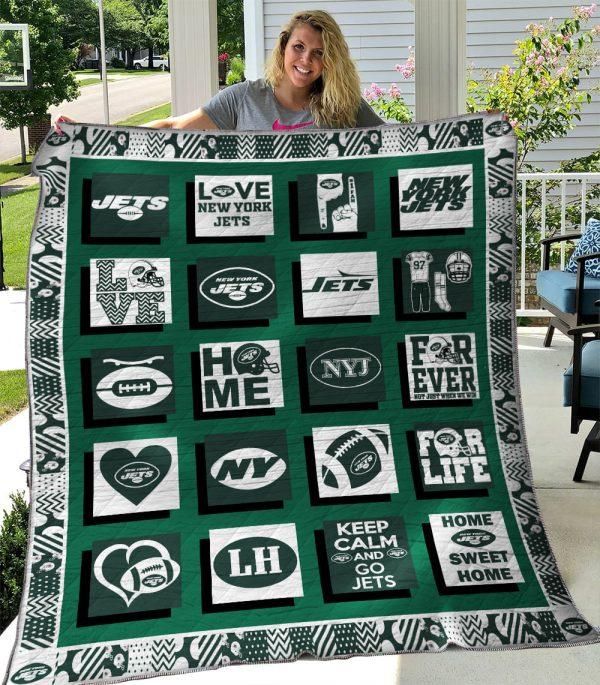 New York Jets Quilt Blanket 02 New York Jets Quilt Blanket 02