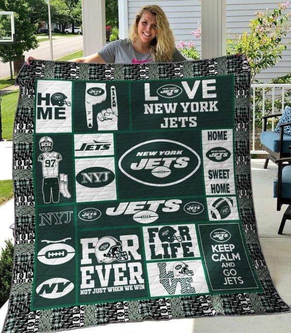New York Jets Quilt Blanket 04 New York Jets Quilt Blanket 04
