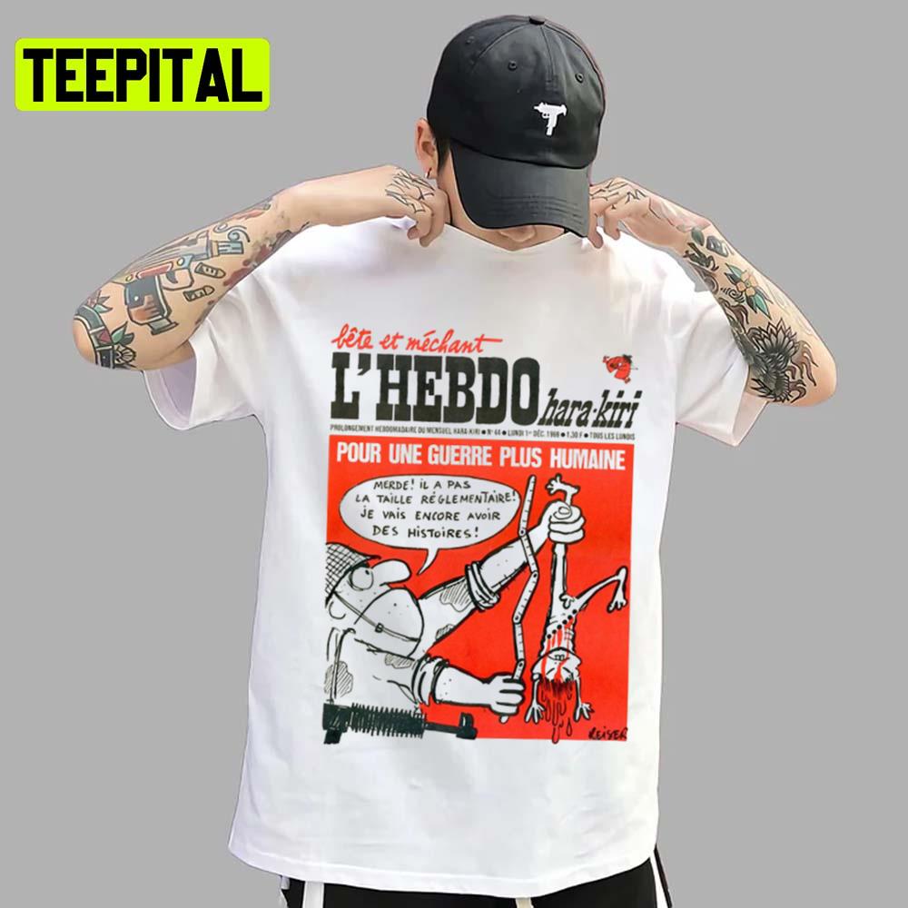 Newspaper Cover Charlie Hebdo Unisex T-Shirt Newspaper Cover Charlie Hebdo Unisex T-Shirt