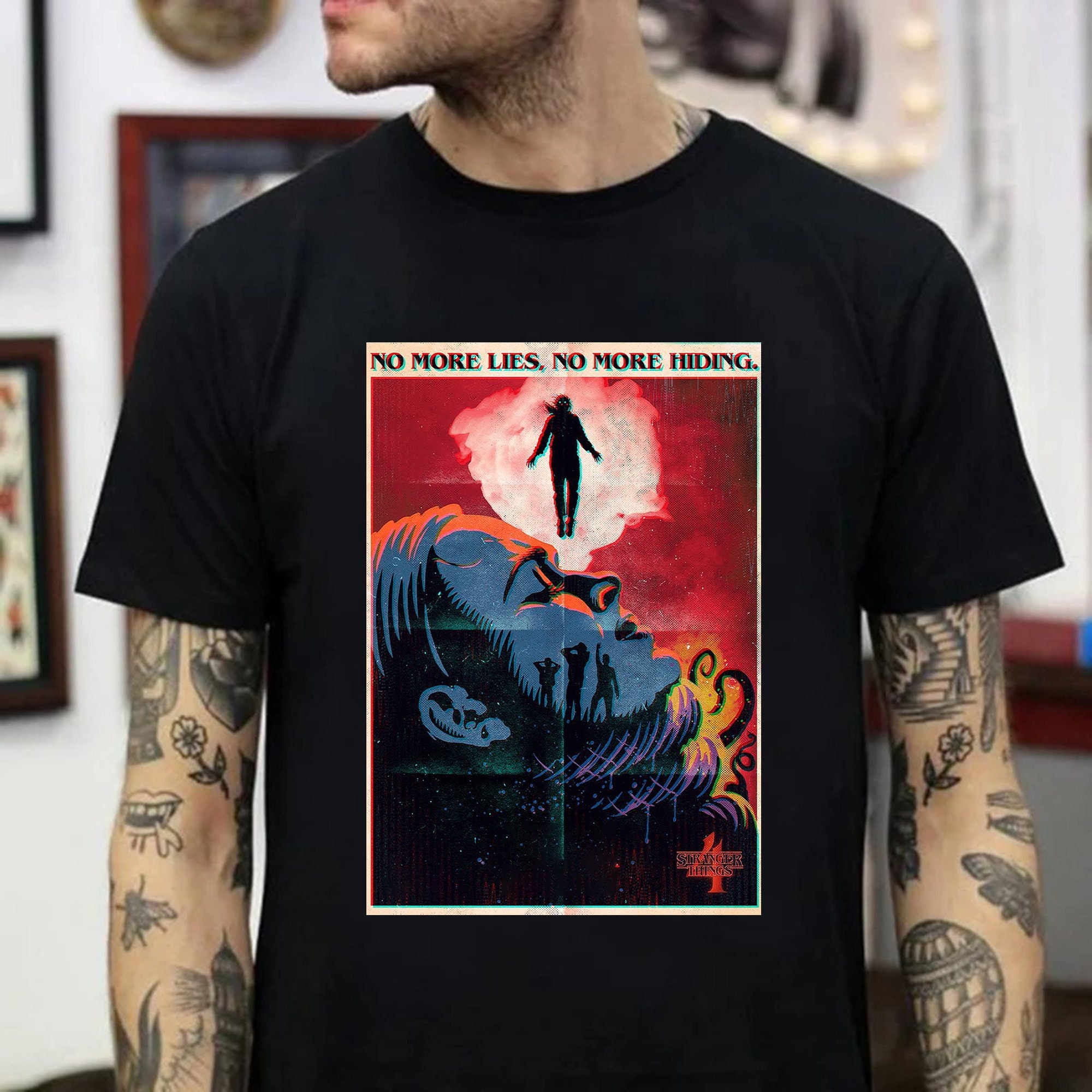 No More Lies No More Hiding Stranger Things Season 4 Unisex T-Shirt No More Lies No More Hiding Stranger Things Season 4 Unisex T-Shirt