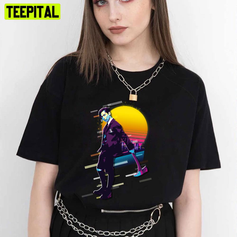 Number Five In Retro Sunset 80s Style The Umbrella Academy Movie Unisex T-Shirt Number Five In Retro Sunset 80s Style The Umbrella Academy Movie Unisex T-Shirt