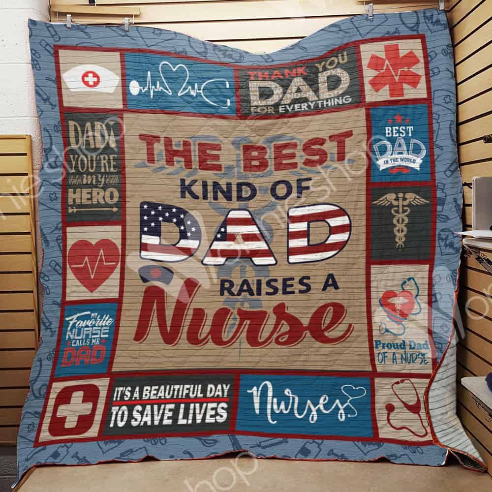 Nurse Dad Quilt Blanket Nurse Dad Quilt Blanket