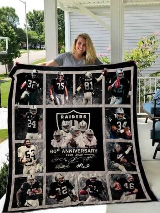 Oakland Raiders Quilt Blanket 01 Oakland Raiders Quilt Blanket 01