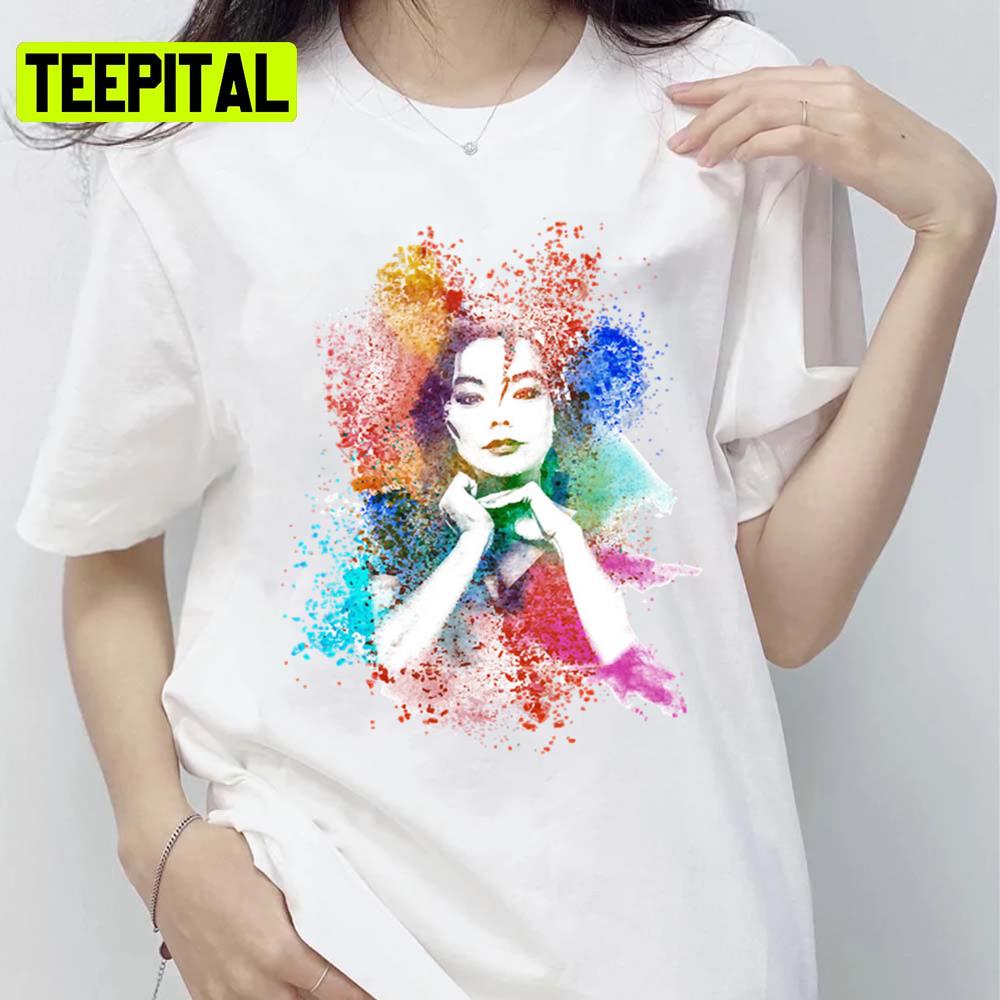Olorful Art The Moon Bjork Unisex T-Shirt Olorful Art The Moon Bjork Unisex T-Shirt