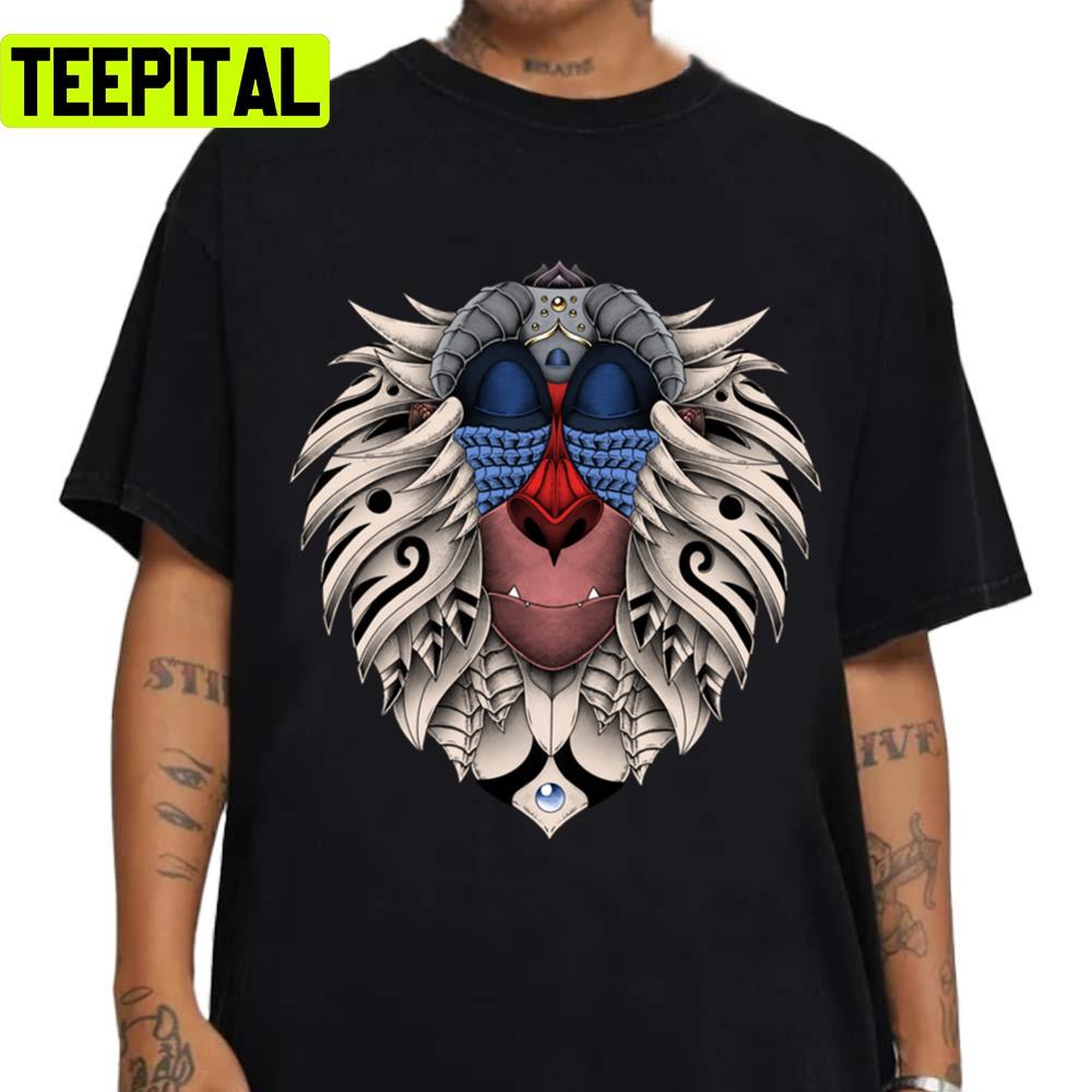Ornate Rafiki Vol 2 Colored Simba The Lion King Unisex T-Shirt Ornate Rafiki Vol 2 Colored Simba The Lion King Unisex T-Shirt