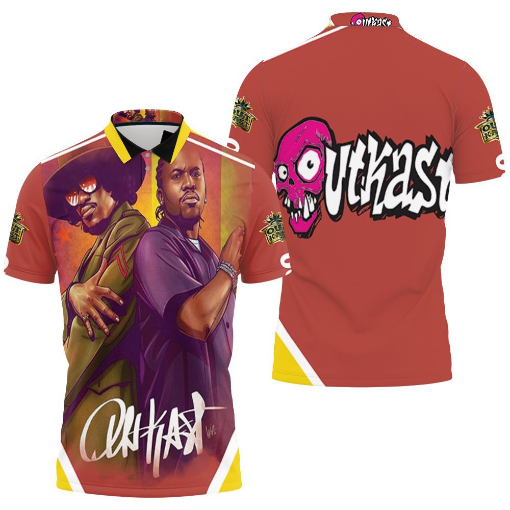 Outkast Portrait Vintage Polo Shirt All Over Print Shirt 3d T-shirt Outkast Portrait Vintage Polo Shirt All Over Print Shirt 3d T-shirt