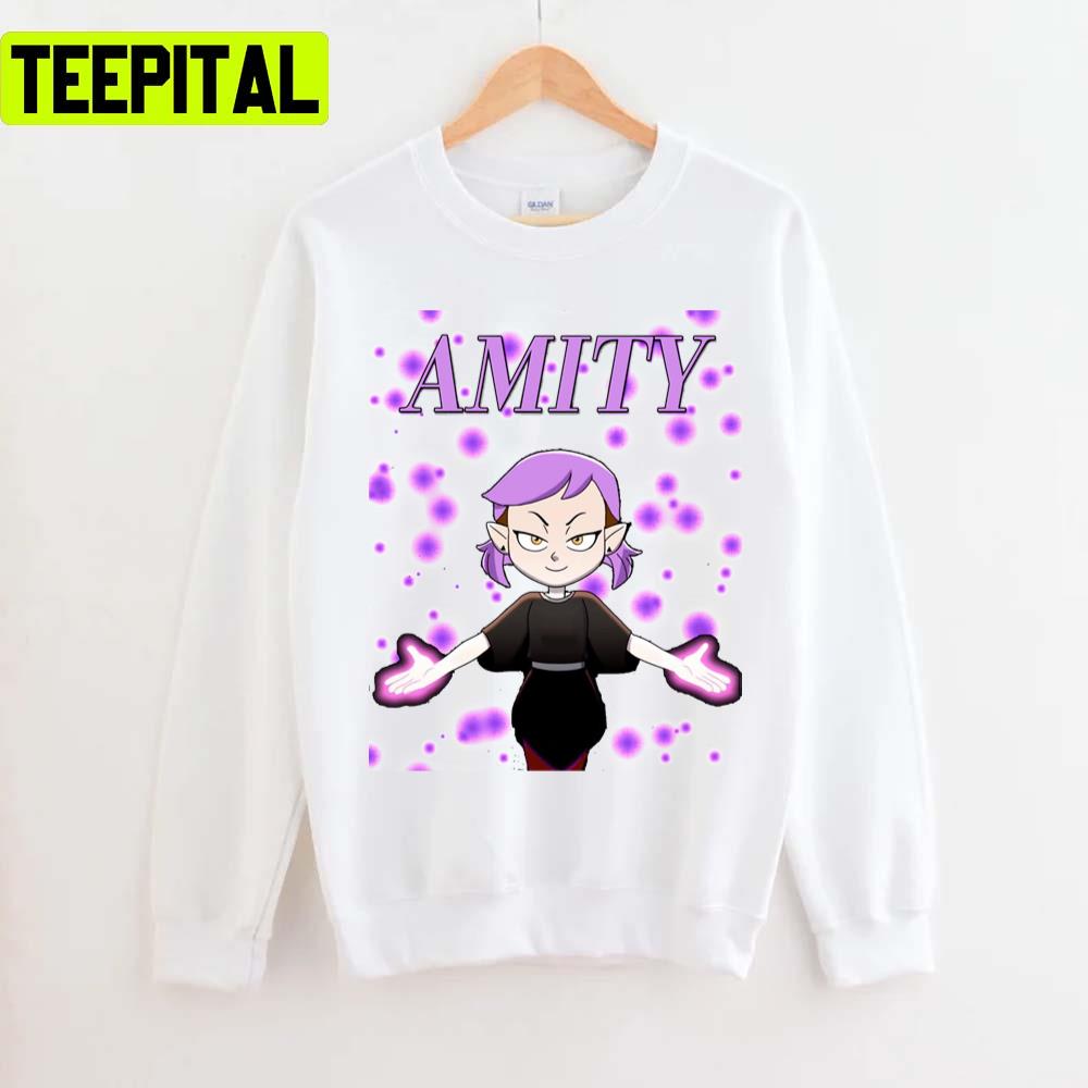 Owl House Season 2 Amity Purple Hair Unisex T-Shirt Owl House Season 2 Amity Purple Hair Unisex T-Shirt