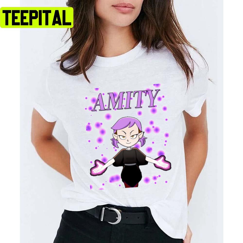 Owl House Season 2 Amity Purple Hair Unisex T-Shirt Owl House Season 2 Amity Purple Hair Unisex T-Shirt