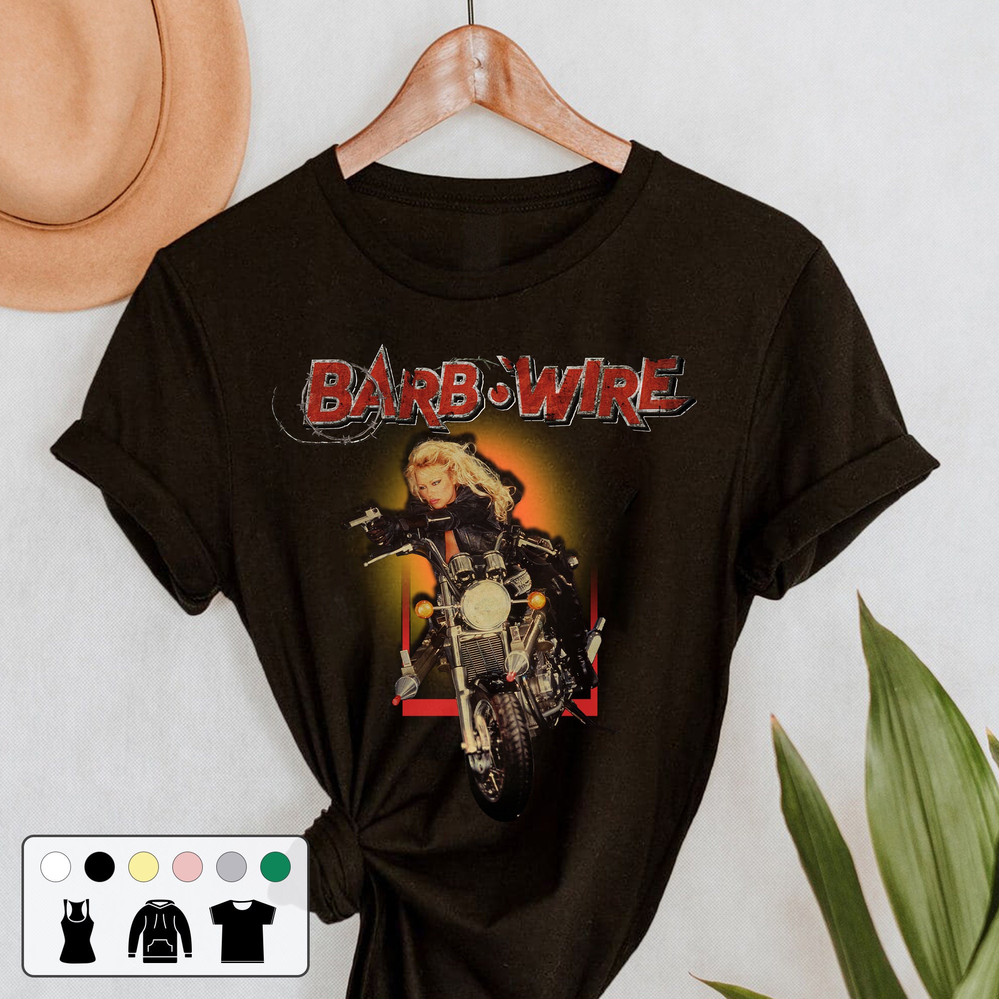 Pamela Barb Wire Movie Promo Vintage Unisex T-Shirt Pamela Barb Wire Movie Promo Vintage Unisex T-Shirt