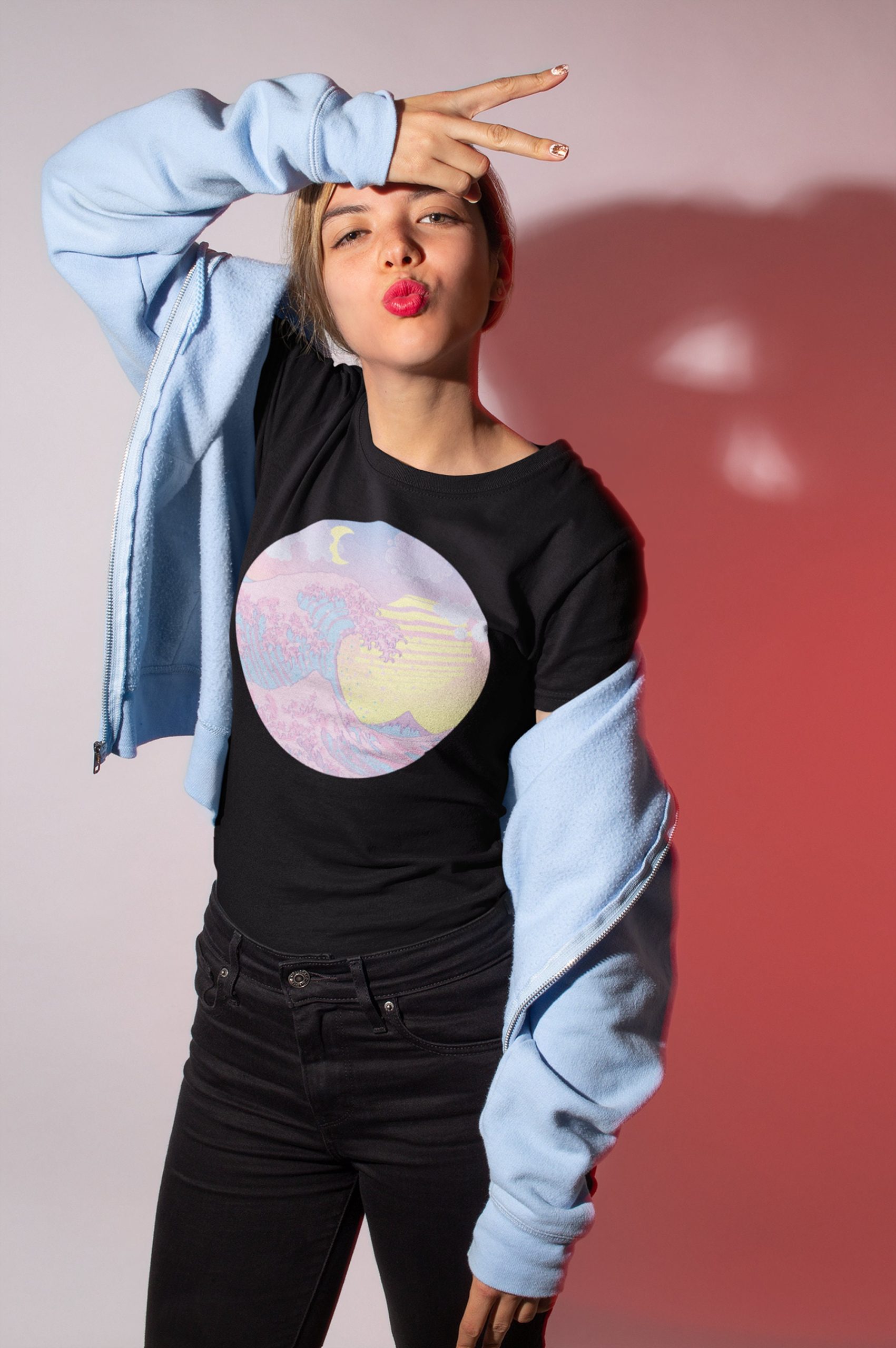 Pastel Goth Japanese Wave Art Unisex T-Shirt Pastel Goth Japanese Wave Art Unisex T-Shirt