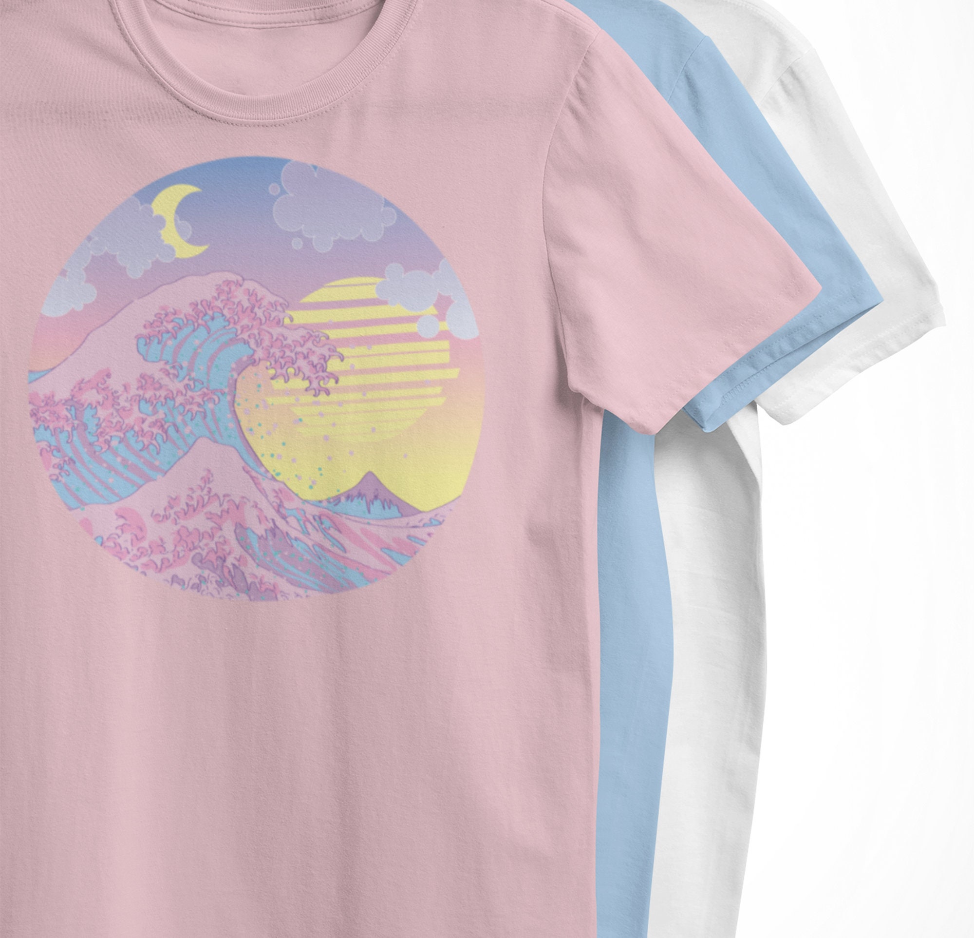 Pastel Goth Japanese Wave Art Unisex T-Shirt Pastel Goth Japanese Wave Art Unisex T-Shirt