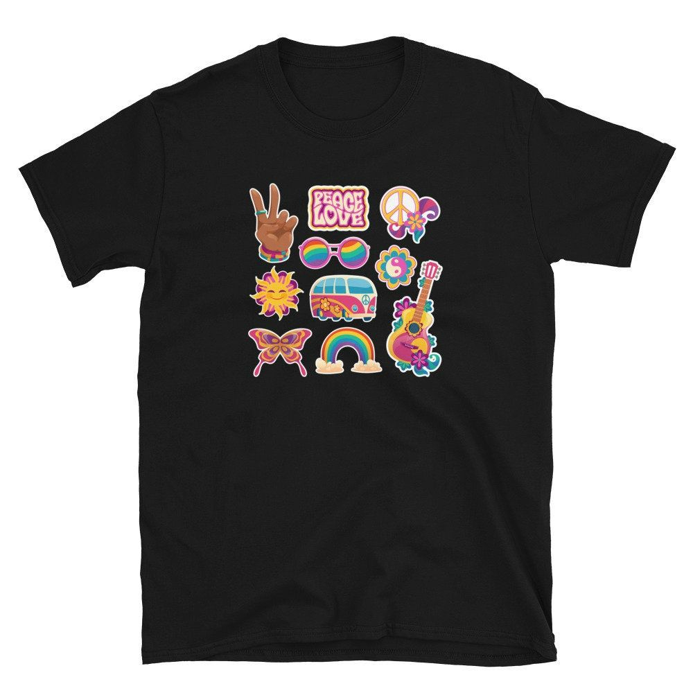 Peace Love Groovy 70s Hippie Unisex T-Shirt Peace Love Groovy 70s Hippie Unisex T-Shirt