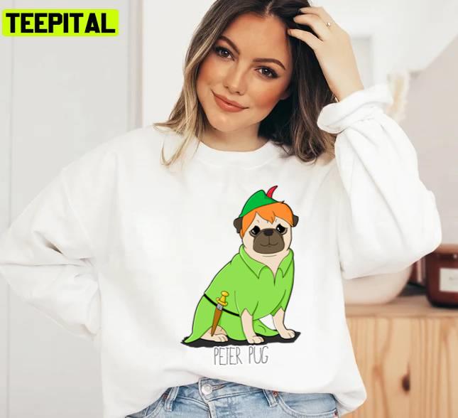 Peter Pug Peter Pan Disney Design Unisex Sweatshirt Peter Pug Peter Pan Disney Design Unisex Sweatshirt