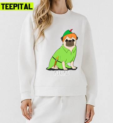 Peter Pug Peter Pan Disney Design Unisex Sweatshirt Peter Pug Peter Pan Disney Design Unisex Sweatshirt