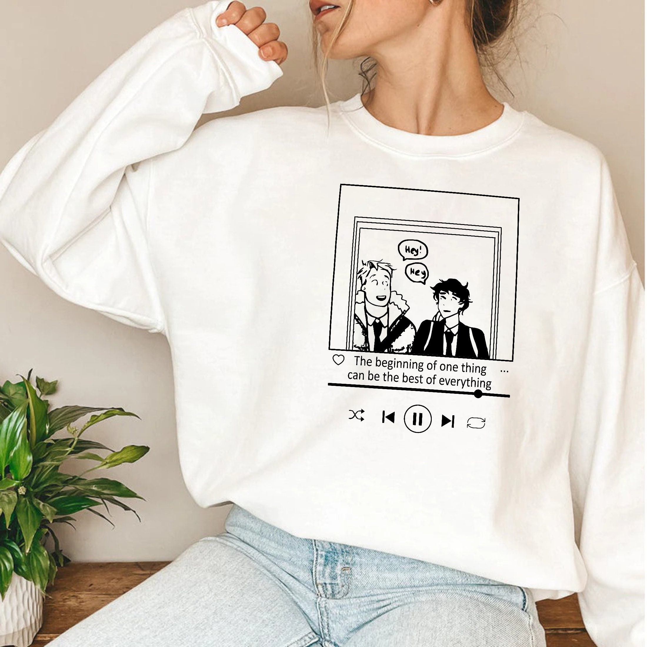Phases Inspired Book Nick And Charlie Heartstopper Unisex Sweatshirt Phases Inspired Book Nick And Charlie Heartstopper Unisex Sweatshirt