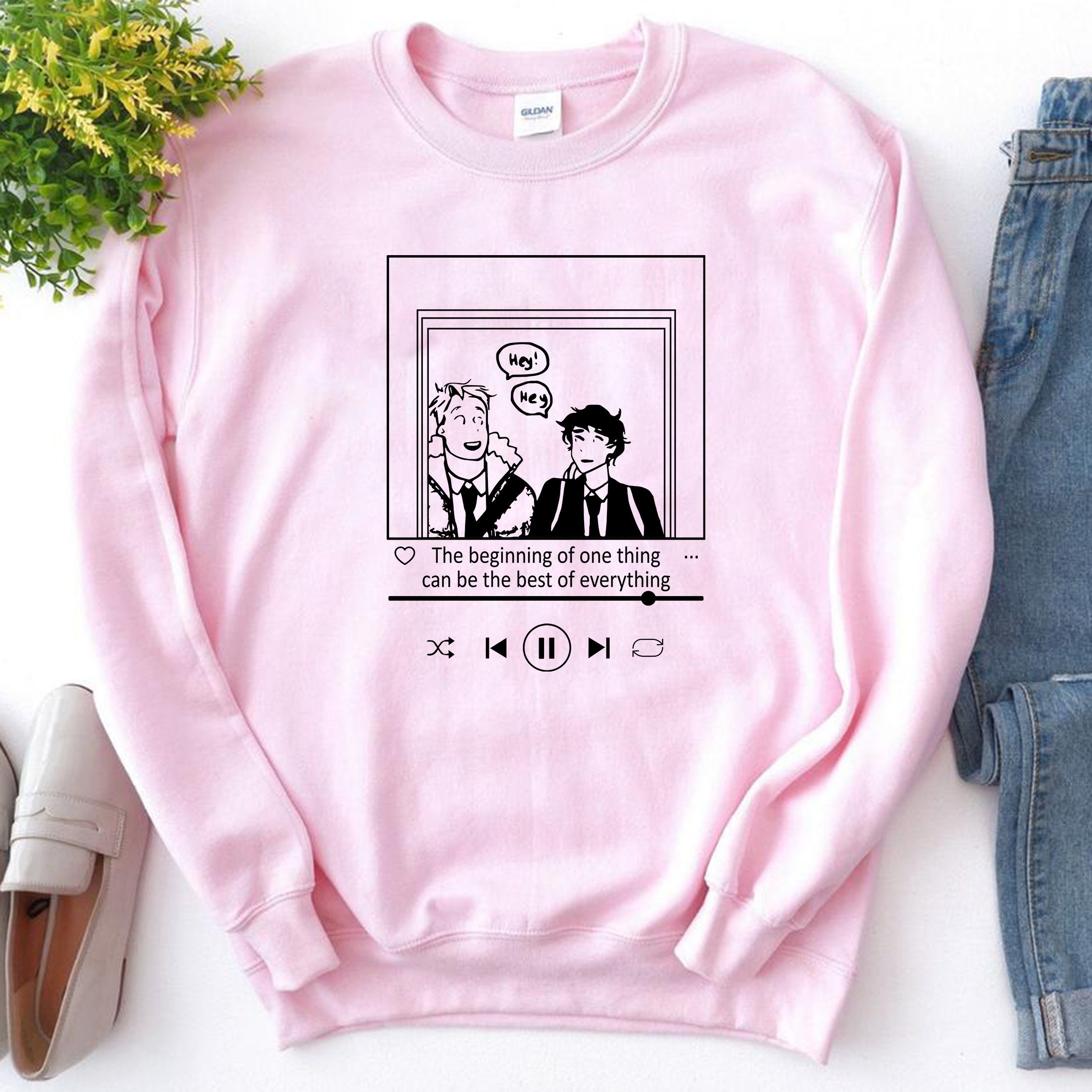 Phases Inspired Book Nick And Charlie Heartstopper Unisex Sweatshirt Phases Inspired Book Nick And Charlie Heartstopper Unisex Sweatshirt