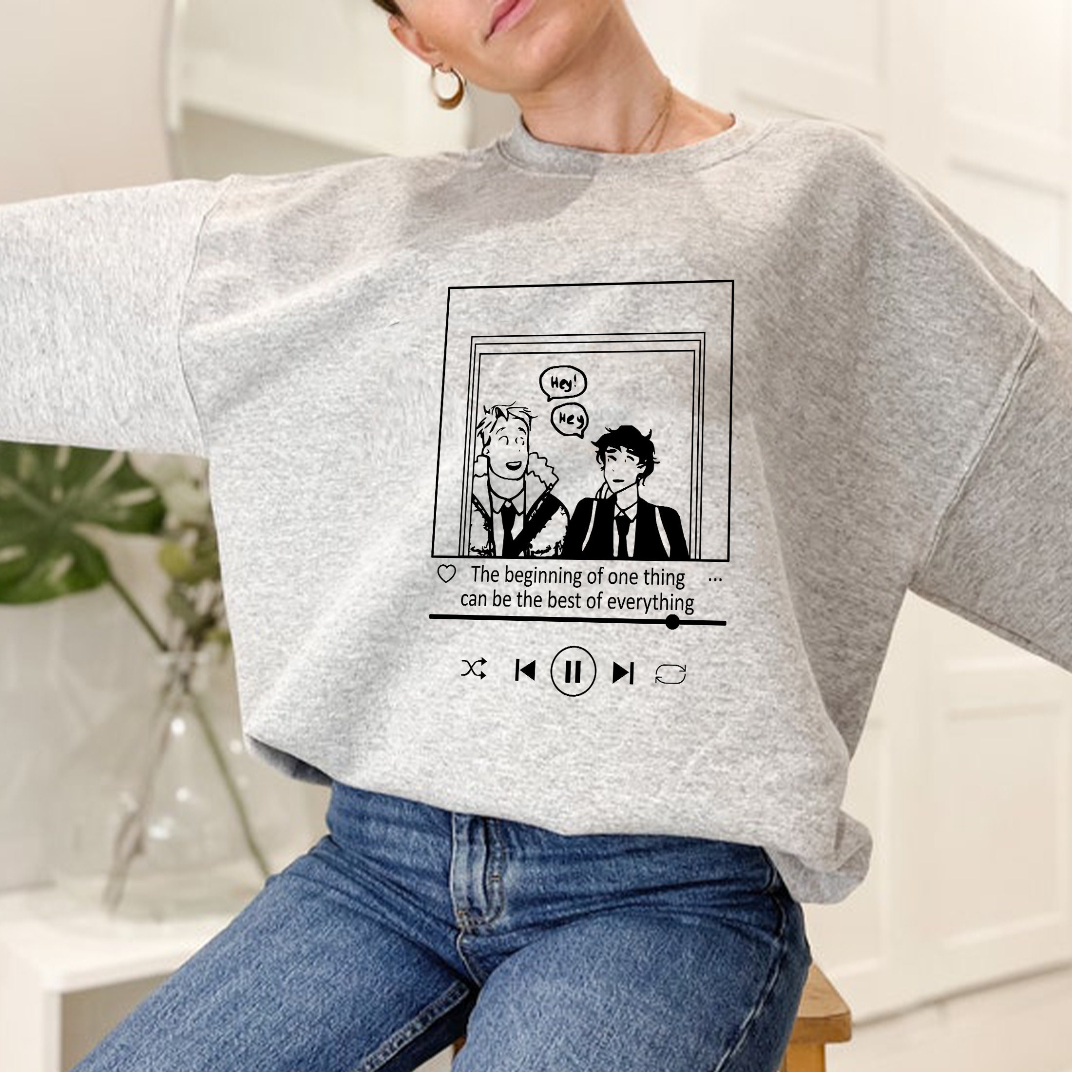 Phases Inspired Book Nick And Charlie Heartstopper Unisex Sweatshirt Phases Inspired Book Nick And Charlie Heartstopper Unisex Sweatshirt