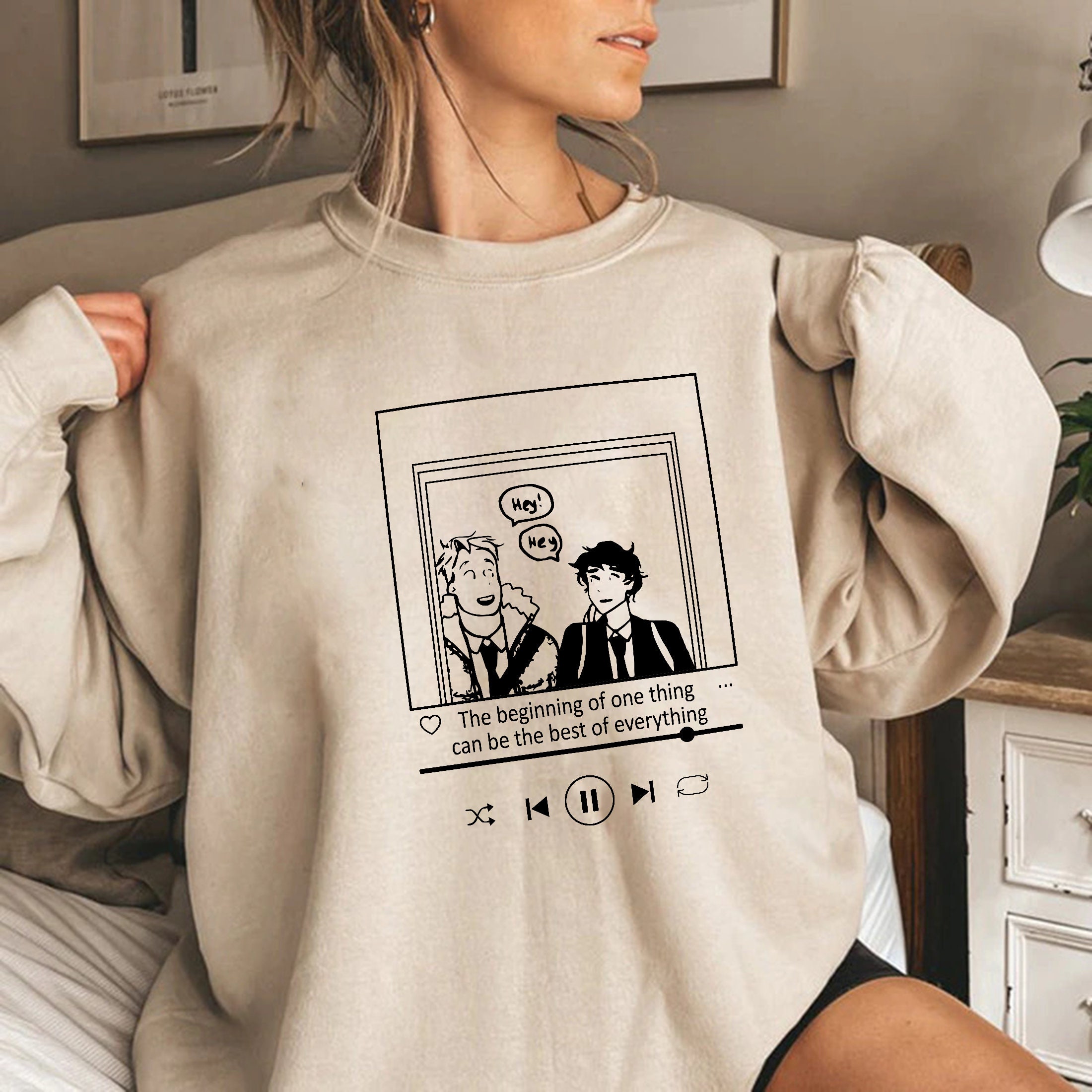 Phases Inspired Book Nick And Charlie Heartstopper Unisex Sweatshirt Phases Inspired Book Nick And Charlie Heartstopper Unisex Sweatshirt