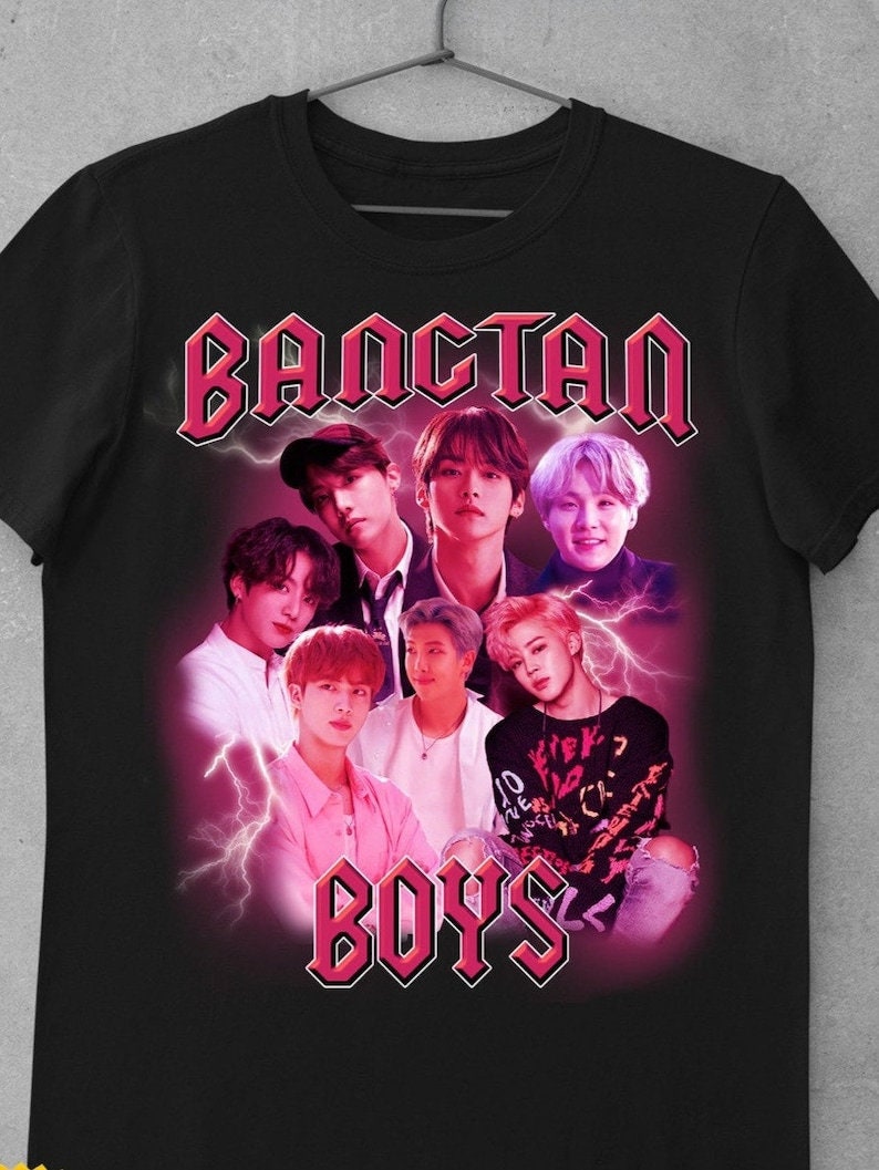 Pink Vintage Art Bangtan Boys Bts Kpop Unisex T-Shirt Pink Vintage Art Bangtan Boys Bts Kpop Unisex T-Shirt