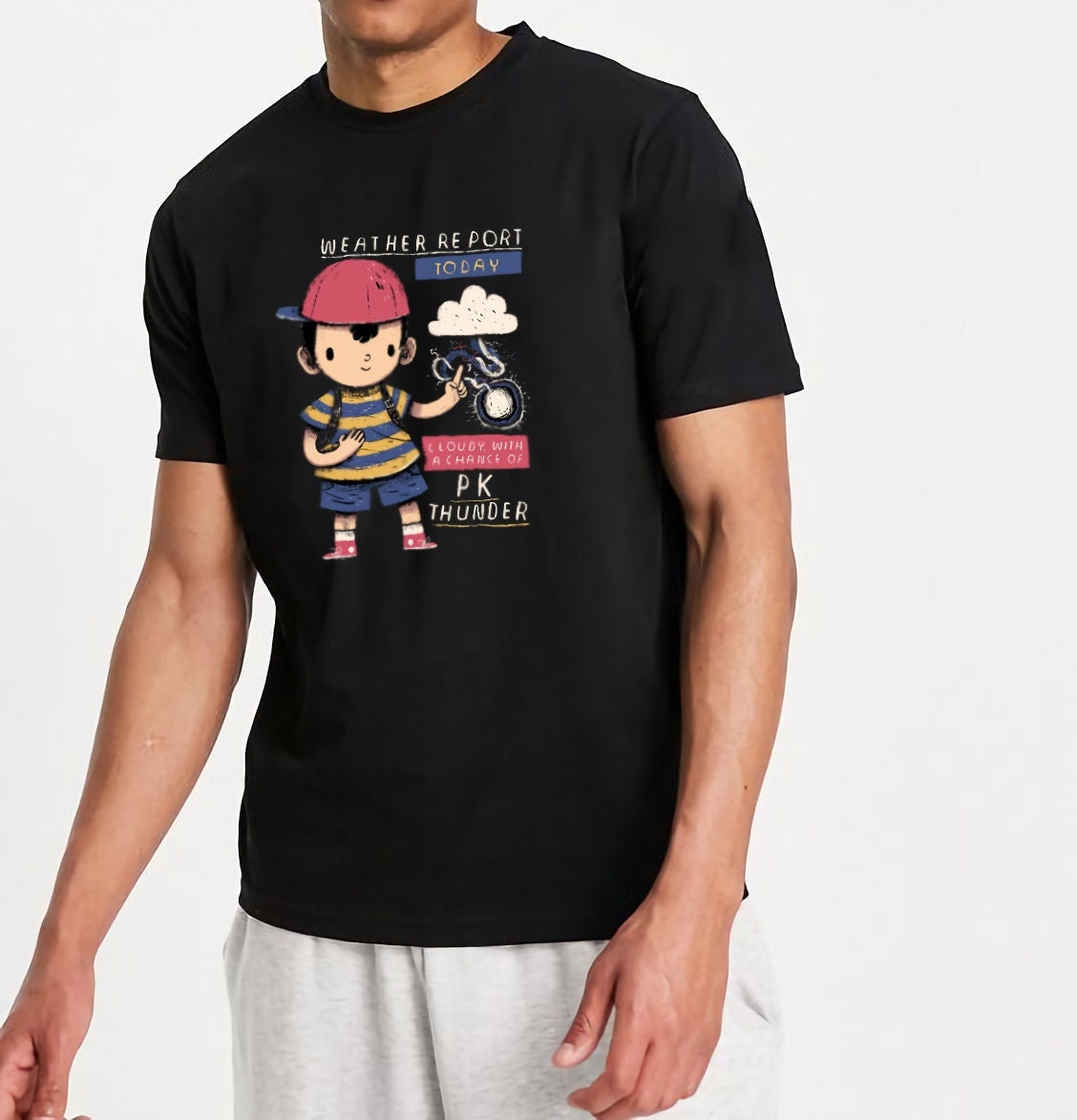 Pk Thunder Ness Super Smash Brothers Unisex T-Shirt Pk Thunder Ness Super Smash Brothers Unisex T-Shirt