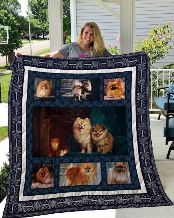 Pomeranian 1 Quilt Blanket Pomeranian 1 Quilt Blanket