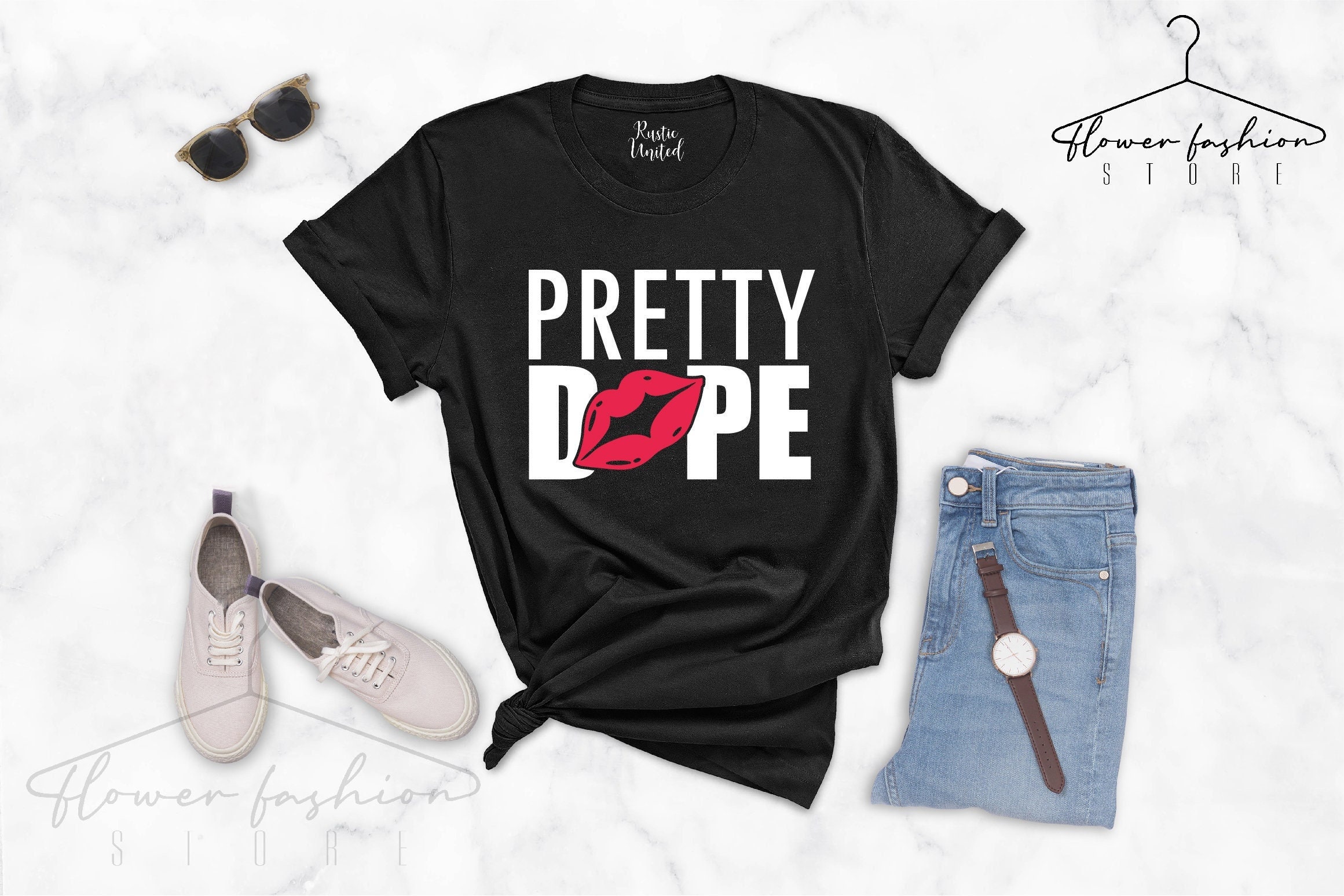 Pretty Dope For Women Black History Afro Women Black Lives Matter Unisex T-Shirt Pretty Dope For Women Black History Afro Women Black Lives Matter Unisex T-Shirt