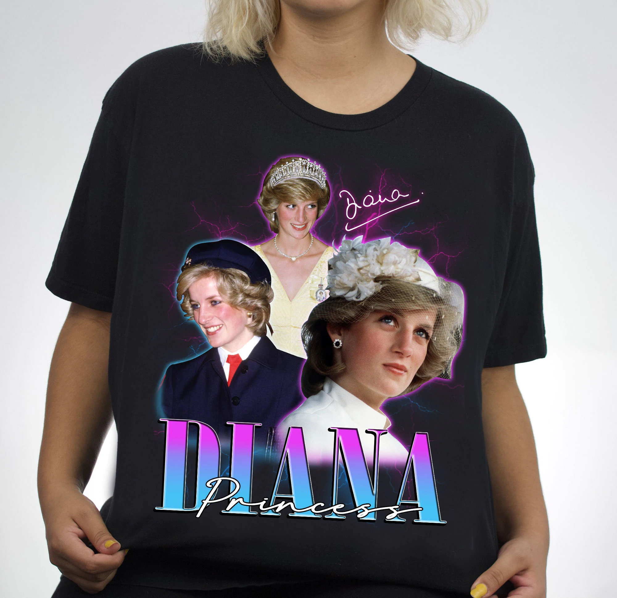 Princess Diana 80s Vintage Retro Unisex T-Shirt Princess Diana 80s Vintage Retro Unisex T-Shirt