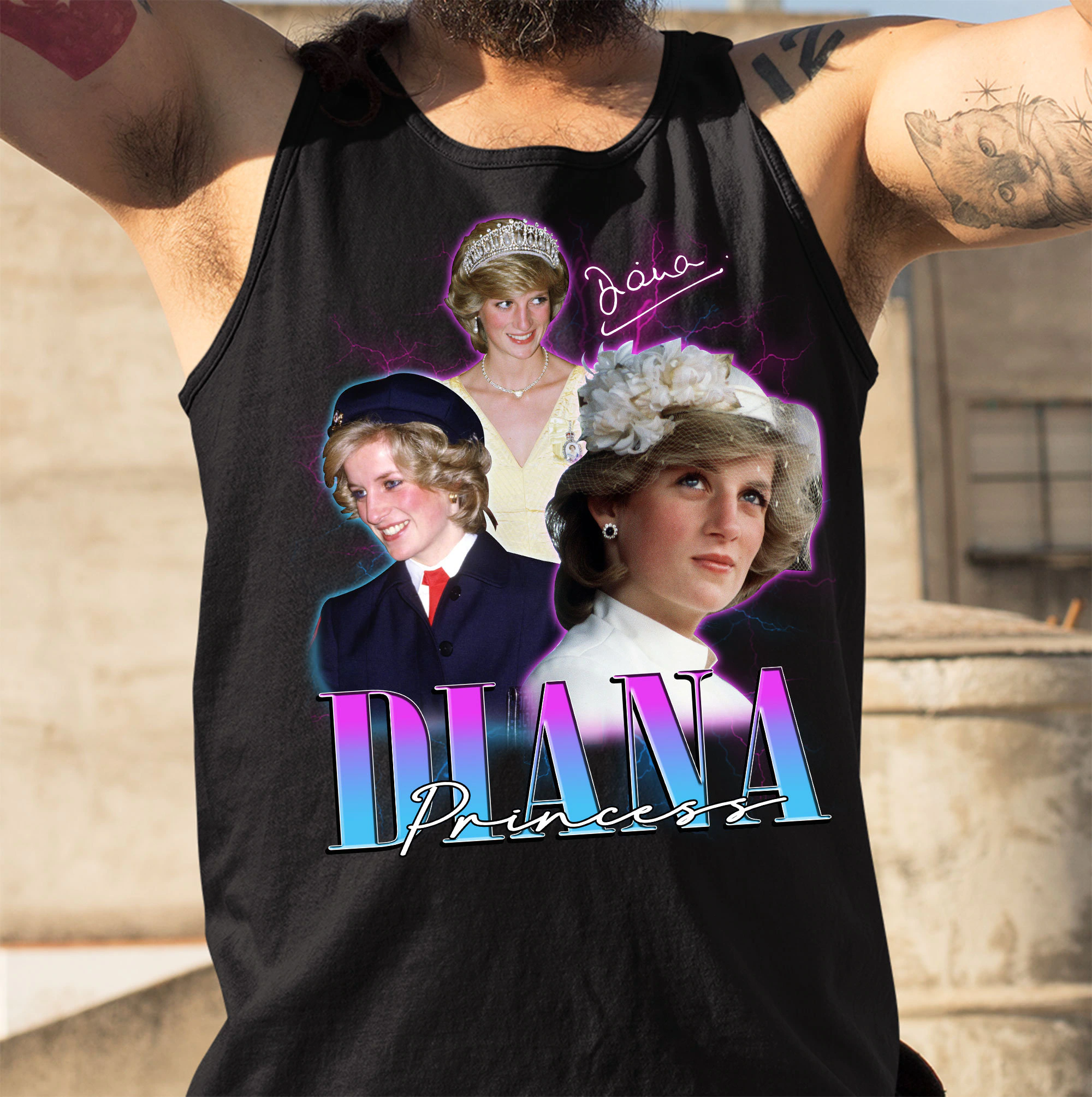Princess Diana 80s Vintage Retro Unisex T-Shirt Princess Diana 80s Vintage Retro Unisex T-Shirt