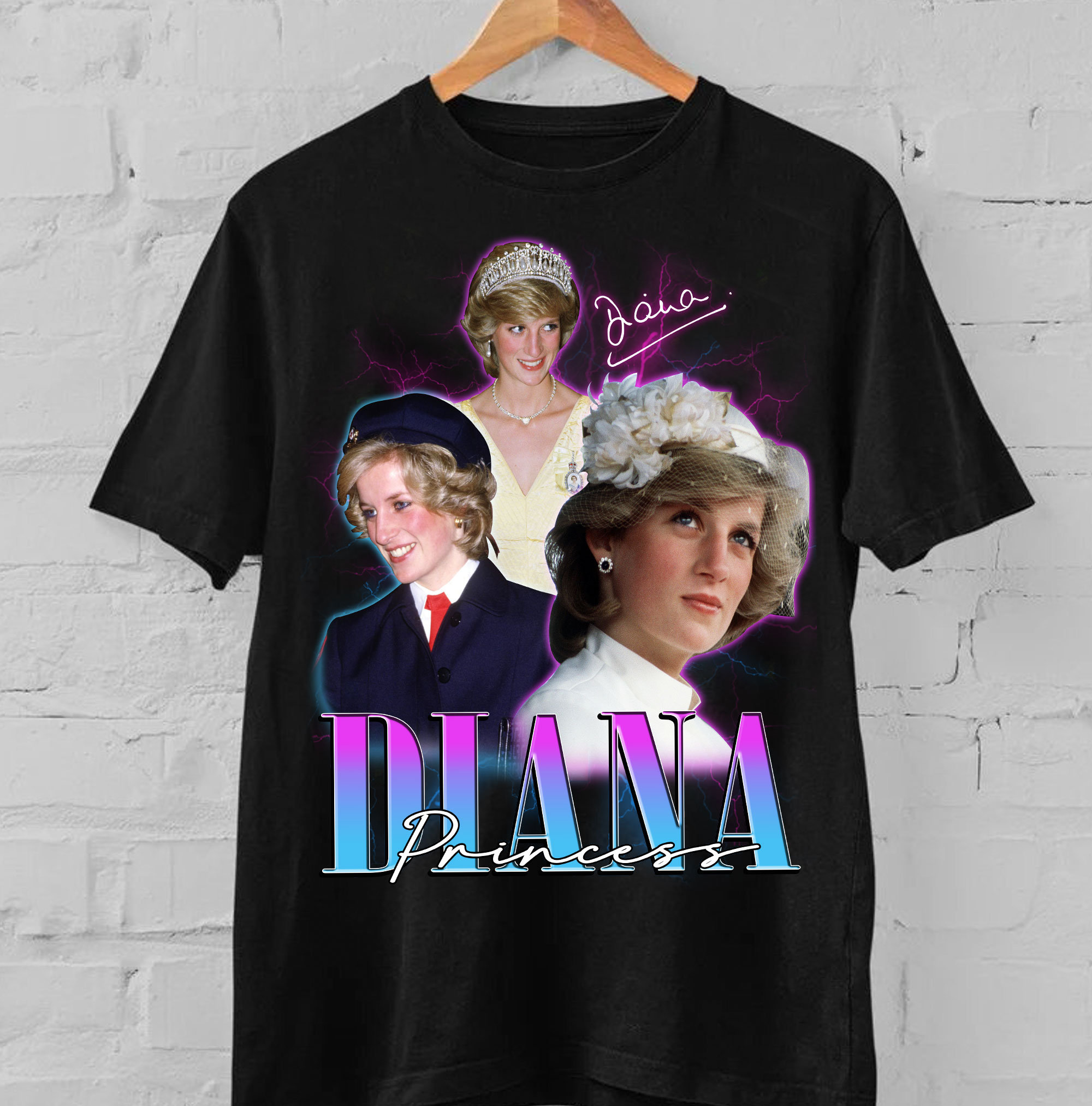 Princess Diana 80s Vintage Retro Unisex T-Shirt Princess Diana 80s Vintage Retro Unisex T-Shirt