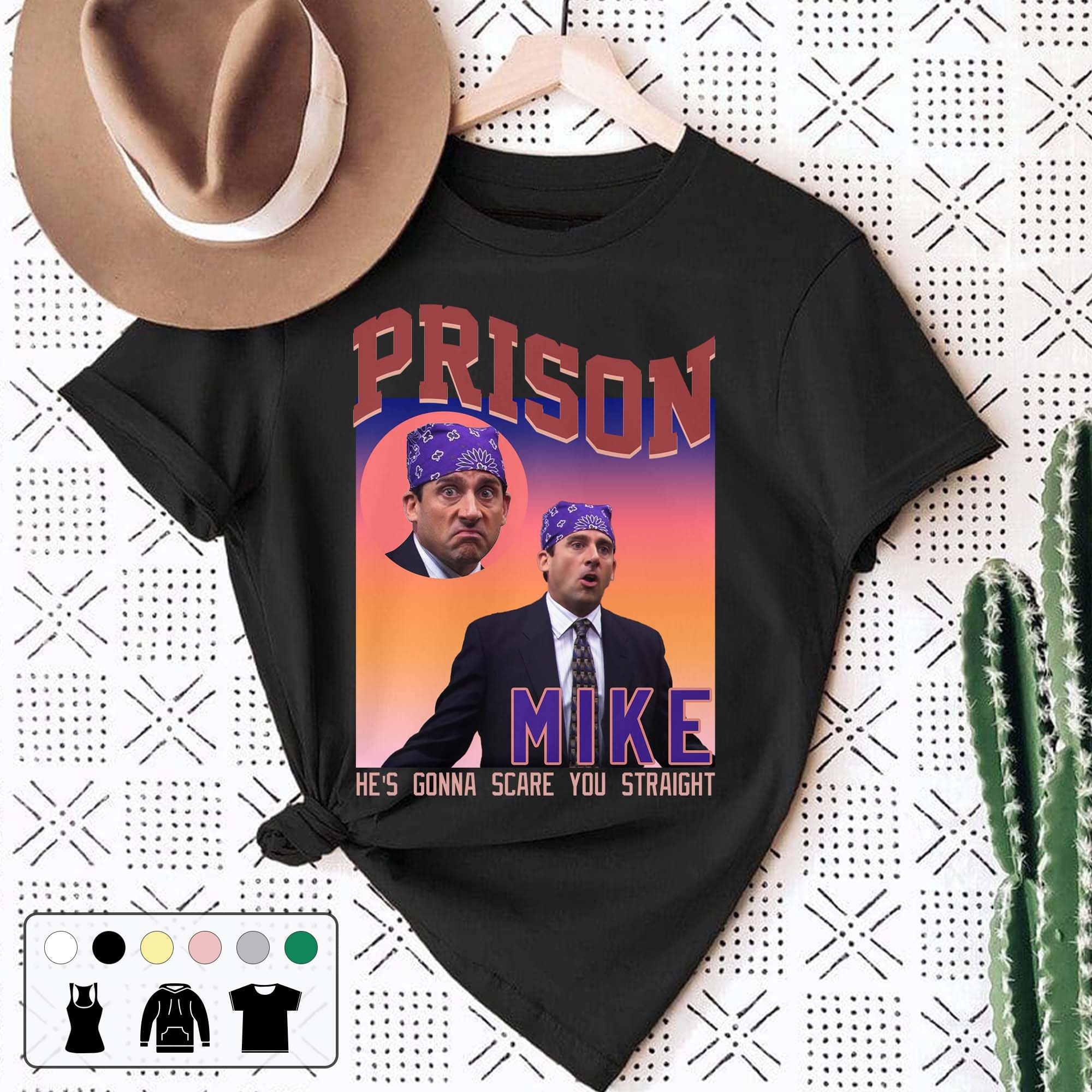 Prison Mike He's Gonna Scare You Straight Vintage Unisex T-Shirt Prison Mike He's Gonna Scare You Straight Vintage Unisex T-Shirt