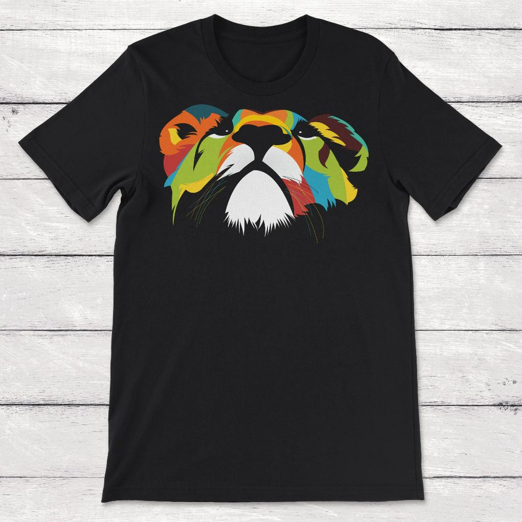 Rainbow Lion Head Unisex T-Shirt Rainbow Lion Head Unisex T-Shirt