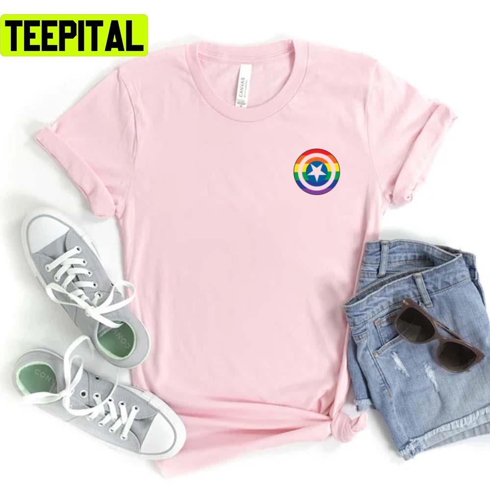Rainbow Shield Highlight Pride Month Lgbtq+ Support Unisex T-Shirt Rainbow Shield Highlight Pride Month Lgbtq+ Support Unisex T-Shirt