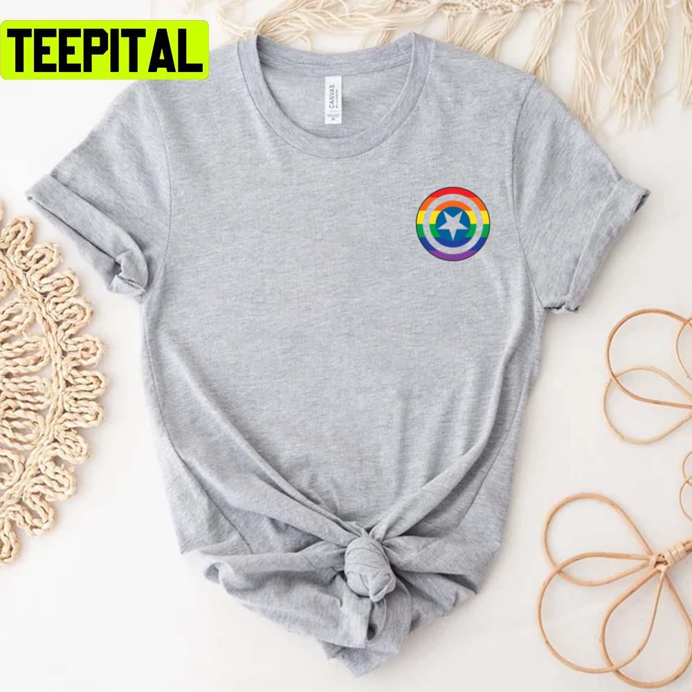 Rainbow Shield Highlight Pride Month Lgbtq+ Support Unisex T-Shirt Rainbow Shield Highlight Pride Month Lgbtq+ Support Unisex T-Shirt
