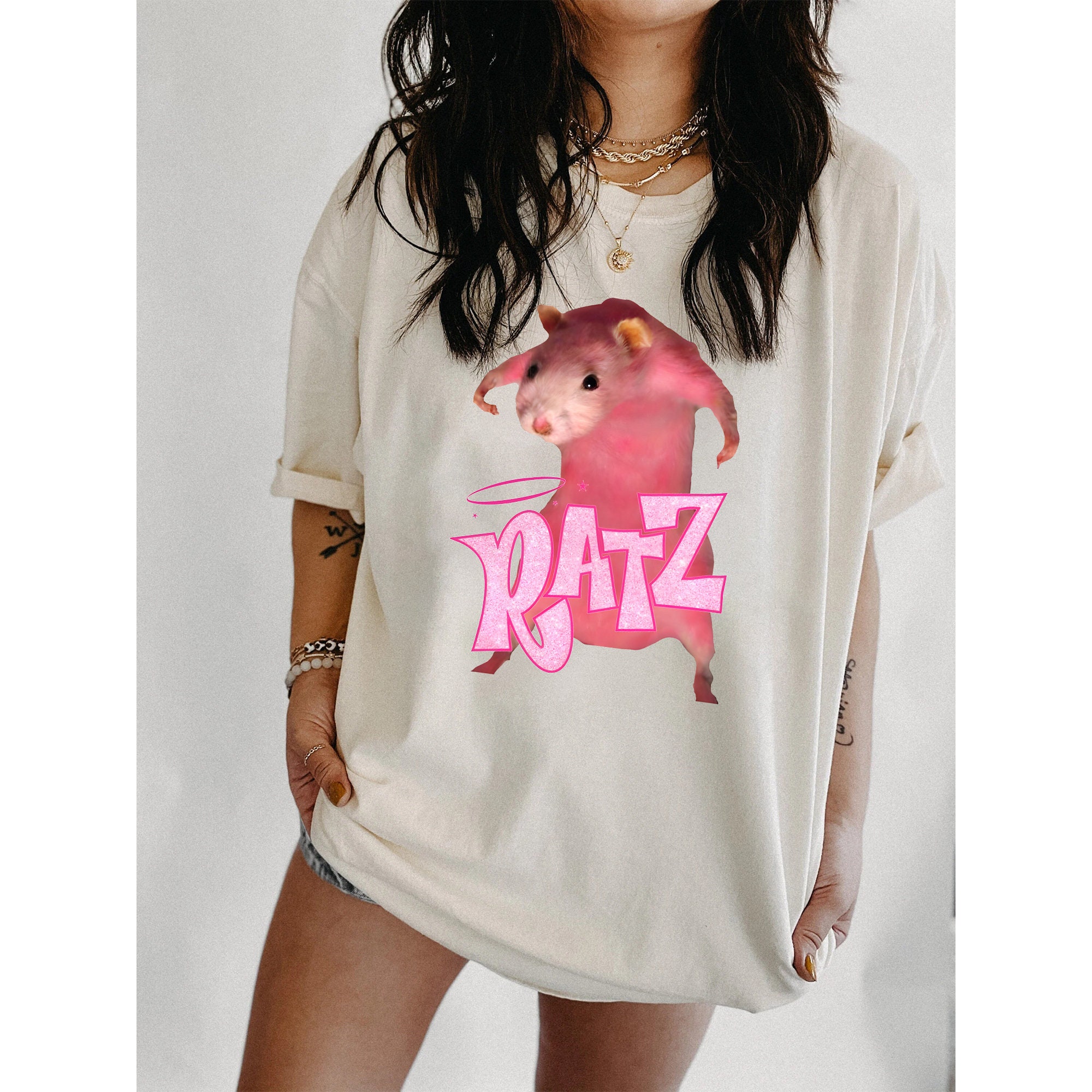 Ratz Pink Mouse Magical Cheese Unisex Sweatshirt Ratz Pink Mouse Magical Cheese Unisex Sweatshirt