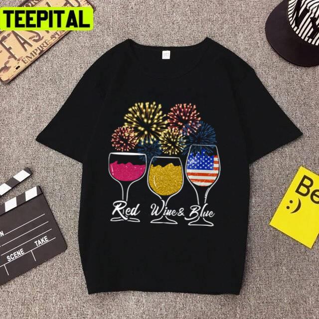 Red Wineblue 4th Of July Unisex T-Shirt Red Wineblue 4th Of July Unisex T-Shirt