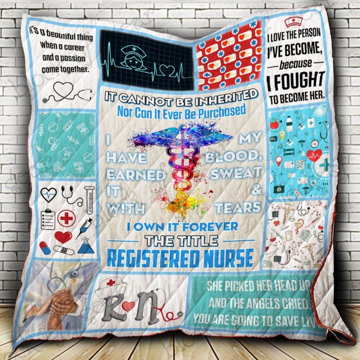 Registered Nurse I Own It Forever Quilt Blanket Registered Nurse I Own It Forever Quilt Blanket